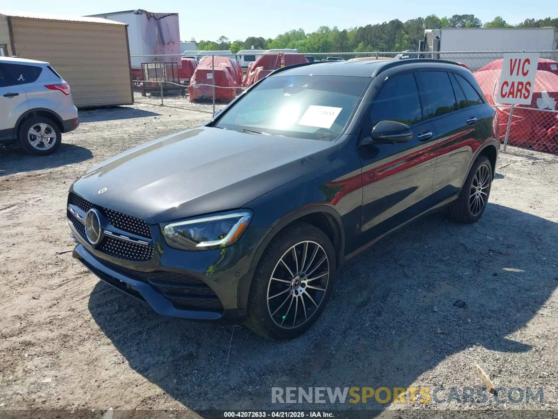 2 Фотография поврежденного автомобиля W1N0G8EBXMF995869 MERCEDES-BENZ GLC 300 2021
