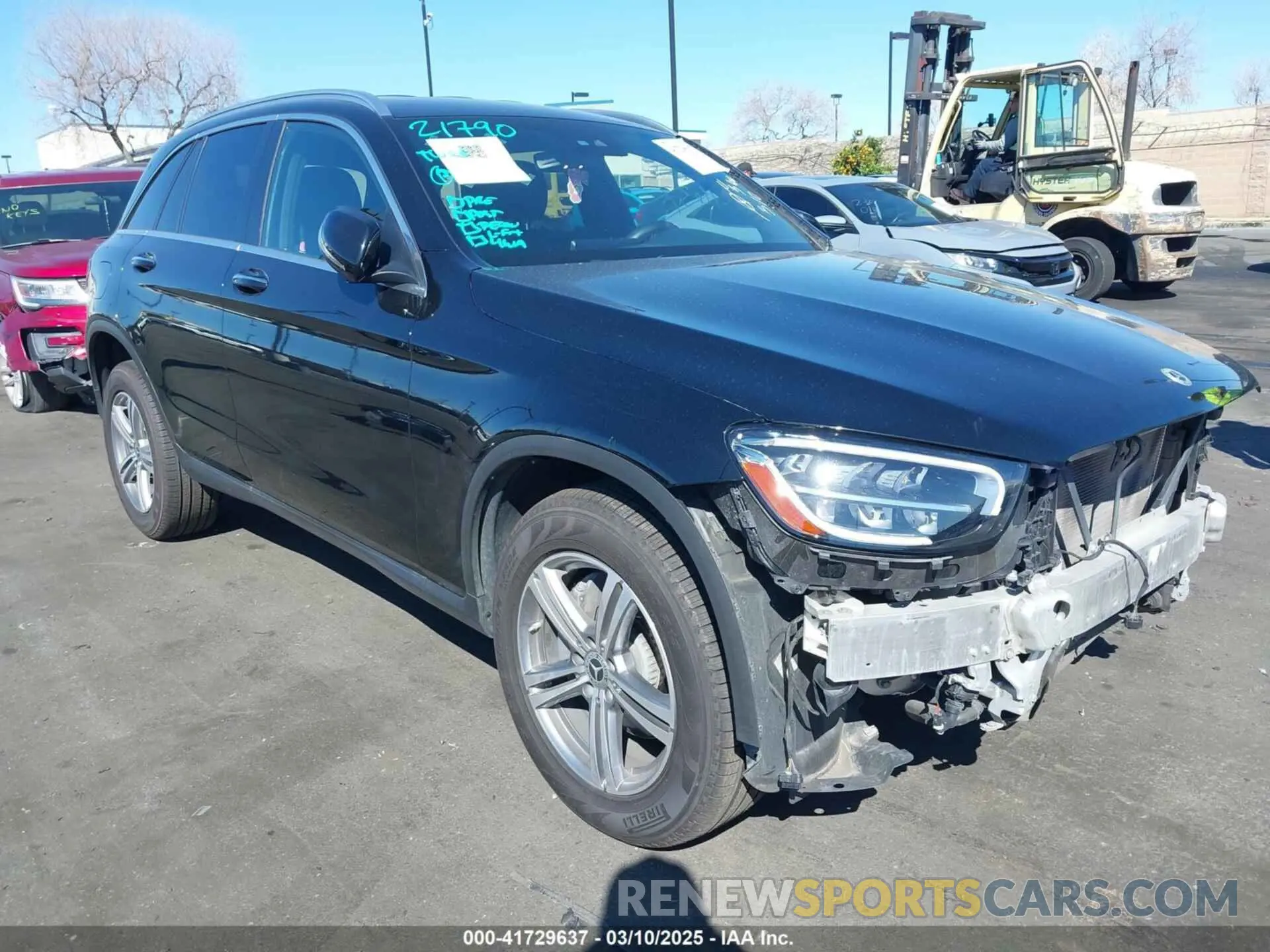 1 Photograph of a damaged car W1N0G8DB2NV375283 MERCEDES-BENZ GLC 300 2022