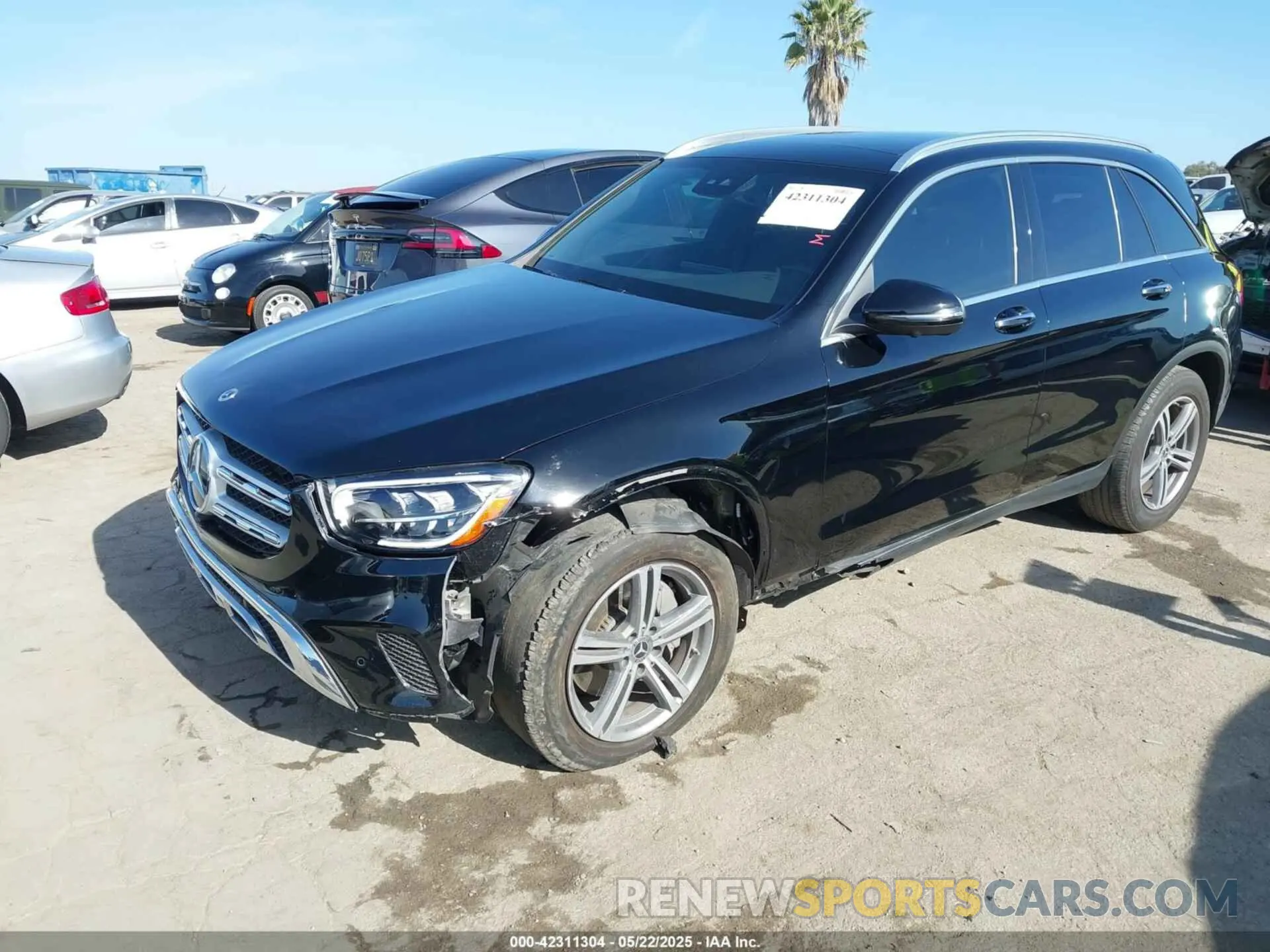 2 Photograph of a damaged car W1N0G8DB2NV399762 MERCEDES-BENZ GLC 300 2022