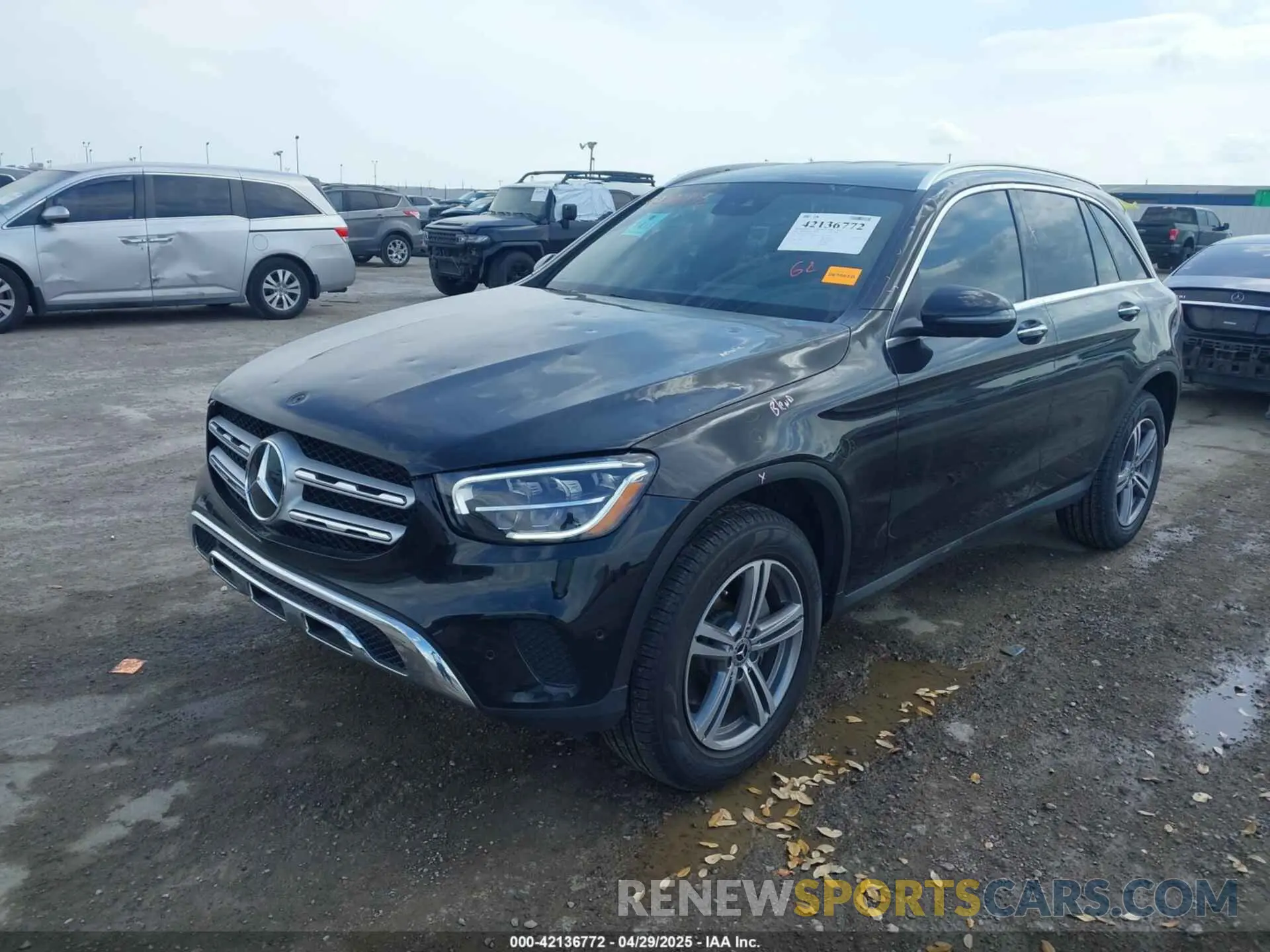2 Фотография поврежденного автомобиля W1N0G8EB4NV334927 MERCEDES-BENZ GLC 300 2022