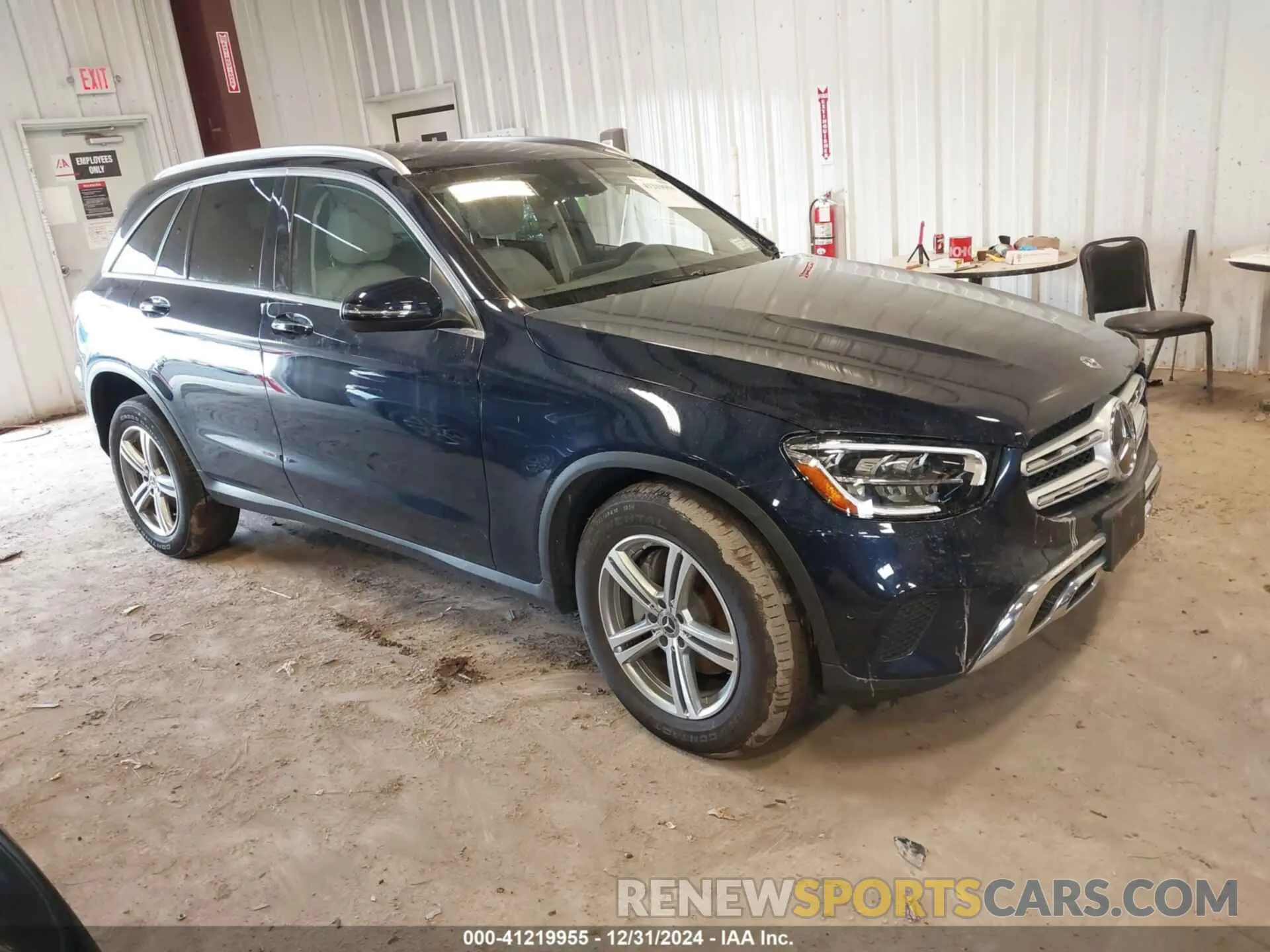 1 Photograph of a damaged car W1N0G8EB5NG105418 MERCEDES-BENZ GLC 300 2022