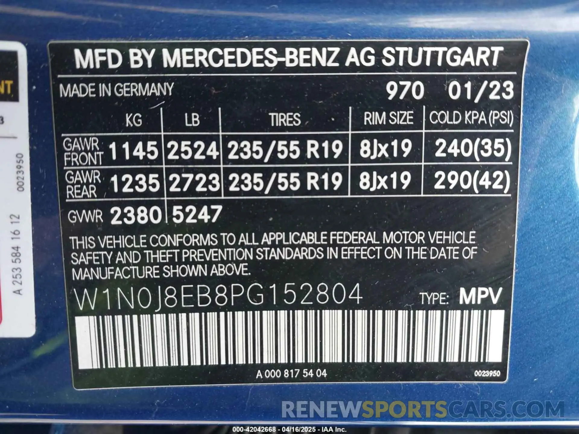 9 Photograph of a damaged car W1N0J8EB8PG152804 MERCEDES-BENZ GLC 300 2023