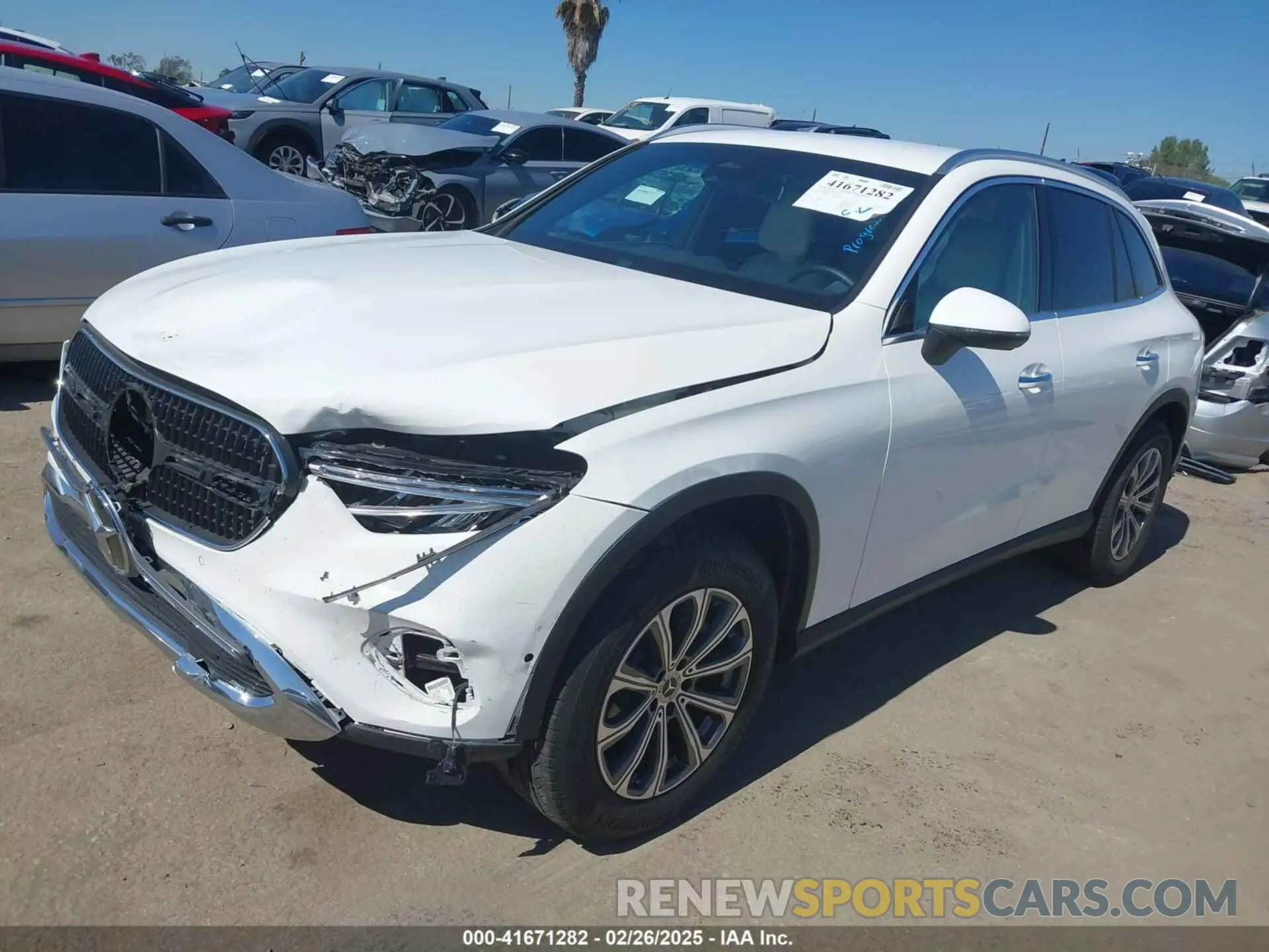 2 Photograph of a damaged car W1NKM4GB2PU018233 MERCEDES-BENZ GLC 300 2023