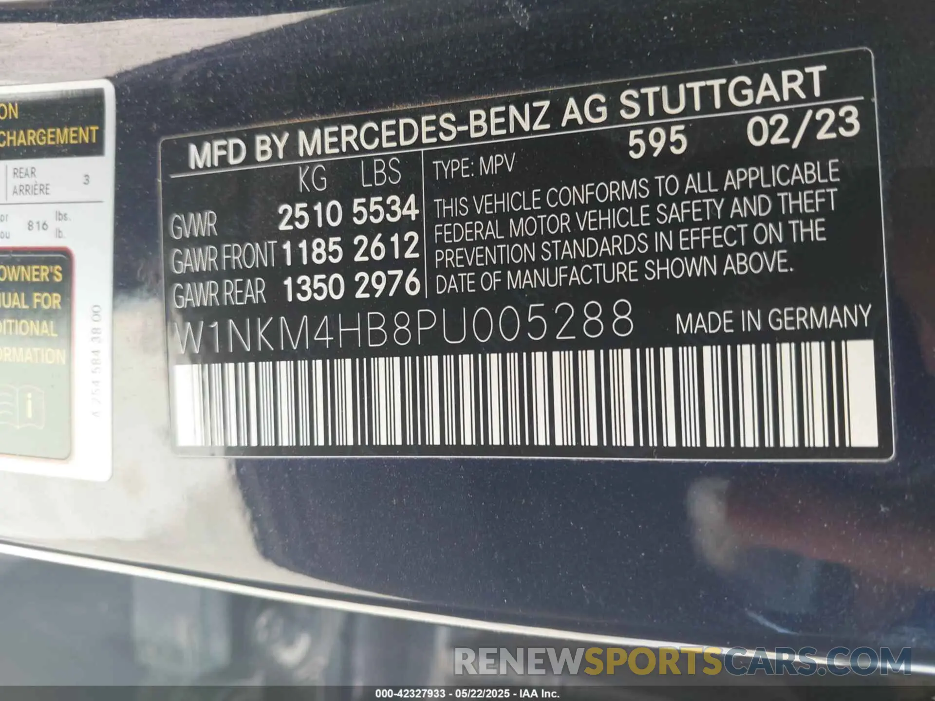 9 Photograph of a damaged car W1NKM4HB8PU005288 MERCEDES-BENZ GLC 300 2023