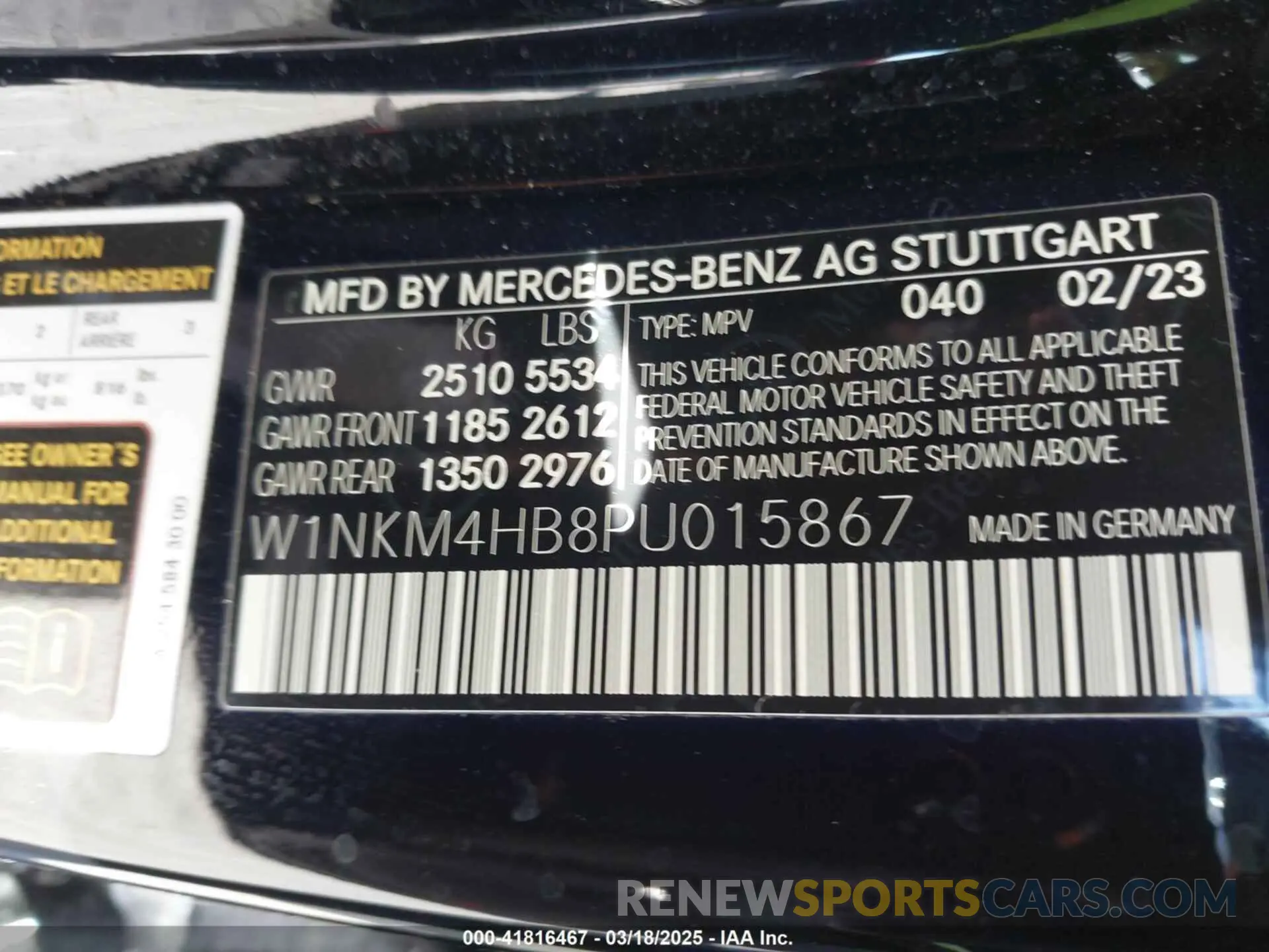 9 Photograph of a damaged car W1NKM4HB8PU015867 MERCEDES-BENZ GLC 300 2023