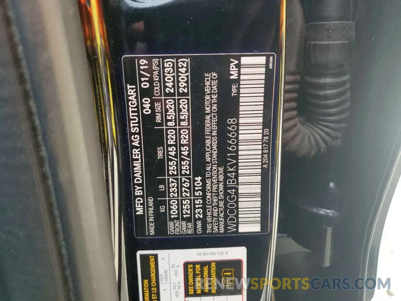 14 Photograph of a damaged car WDC0G4JB4KV166668 MERCEDES-BENZ GLC-CLASS 2019