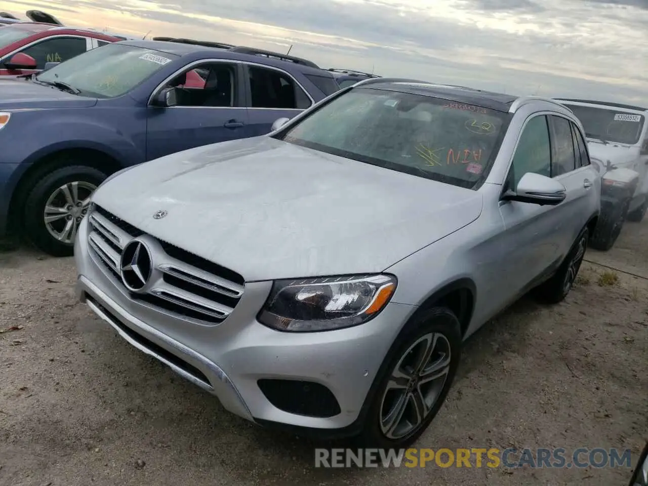 2 Фотография поврежденного автомобиля WDC0G4KB6KV186368 MERCEDES-BENZ GLC-CLASS 2019