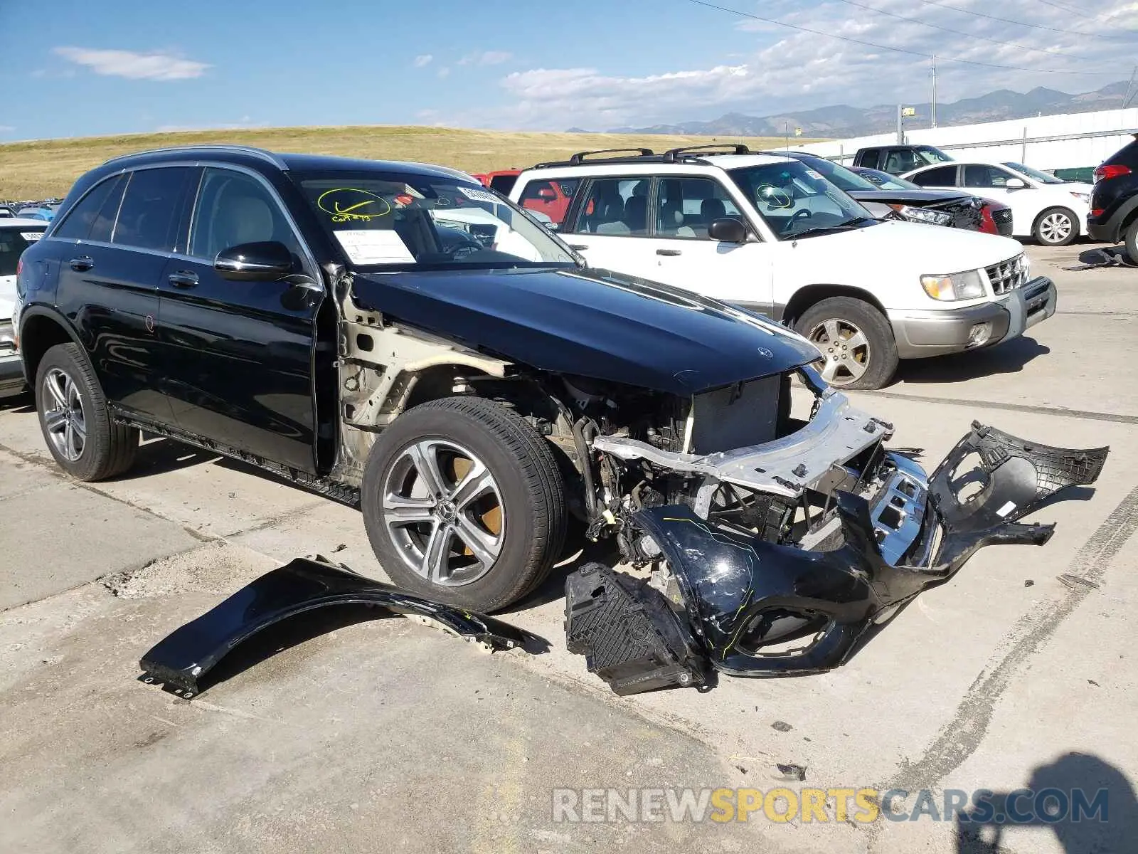 1 Photograph of a damaged car WDC0G4KB7KV180062 MERCEDES-BENZ GLC-CLASS 2019