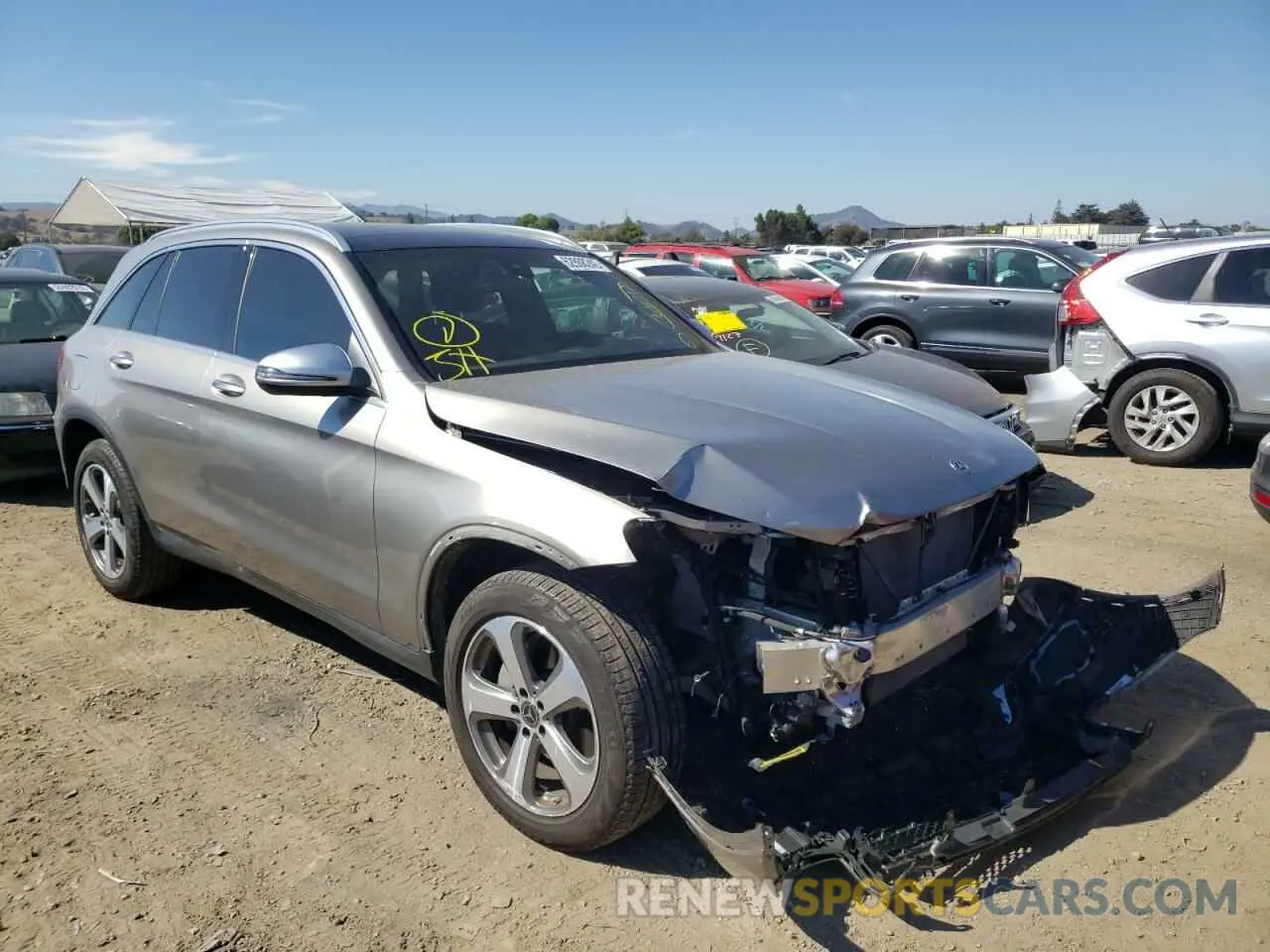 1 Photograph of a damaged car WDC0G4KB9KV182007 MERCEDES-BENZ GLC-CLASS 2019