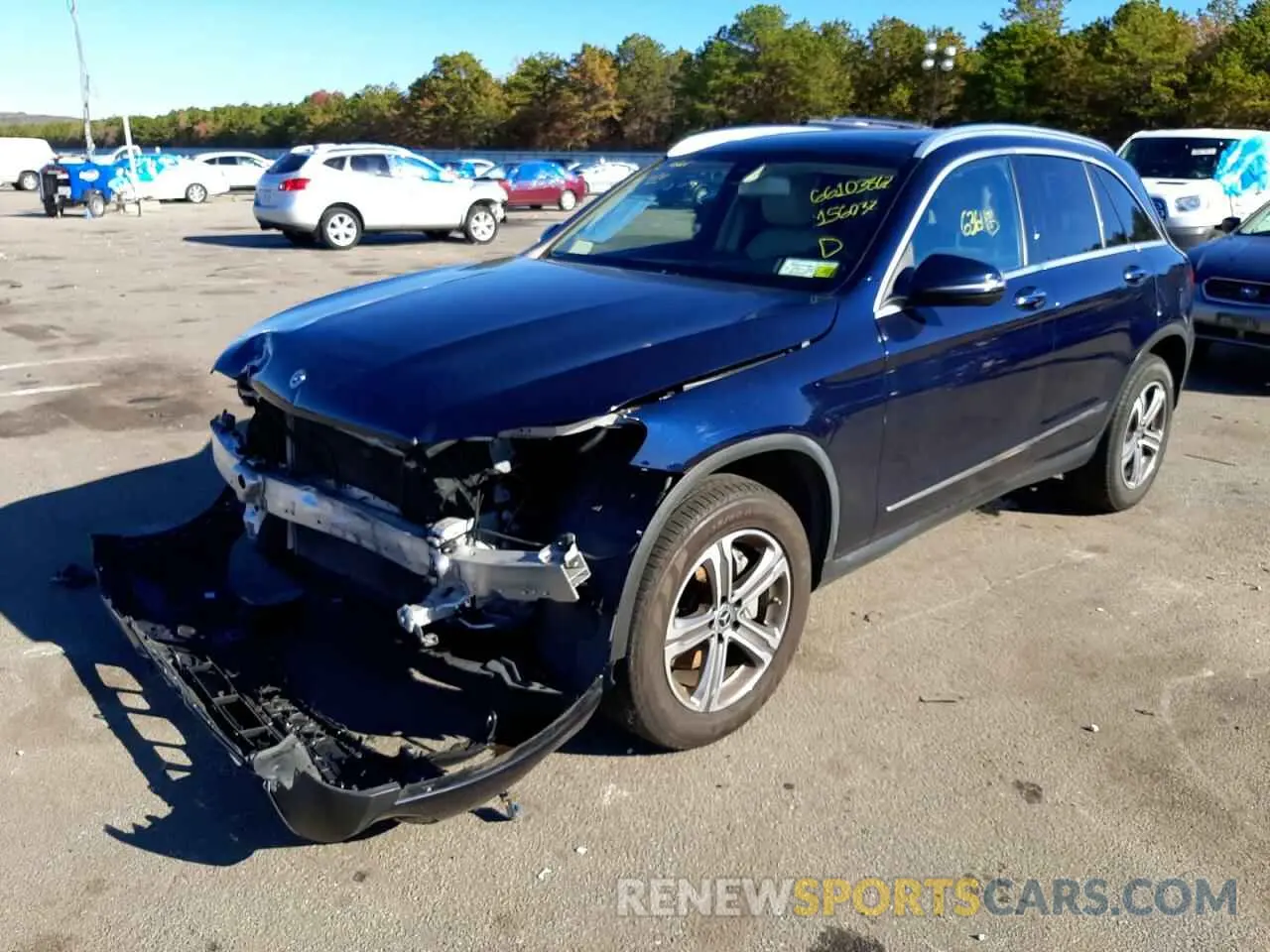 2 Photograph of a damaged car WDC0G4KBXKV156032 MERCEDES-BENZ GLC-CLASS 2019