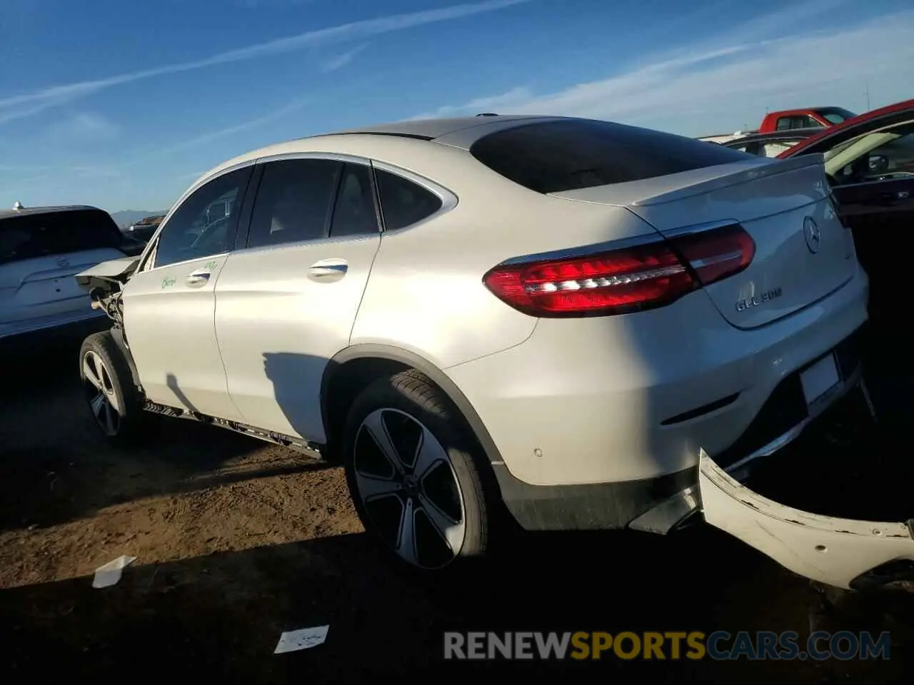 2 Фотография поврежденного автомобиля WDC0J4KB4KF599627 MERCEDES-BENZ GLC-CLASS 2019