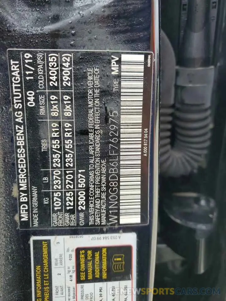 14 Фотография поврежденного автомобиля W1N0G8DB6LF762975 MERCEDES-BENZ GLC-CLASS 2020