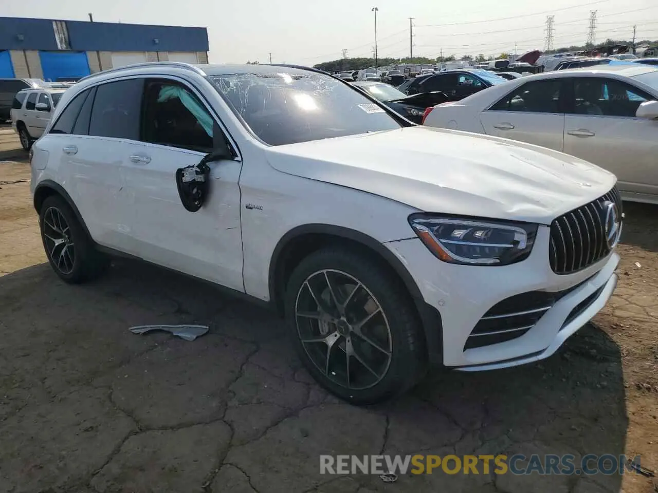 4 Photograph of a damaged car W1N0G6EB1MF958567 MERCEDES-BENZ GLC-CLASS 2021