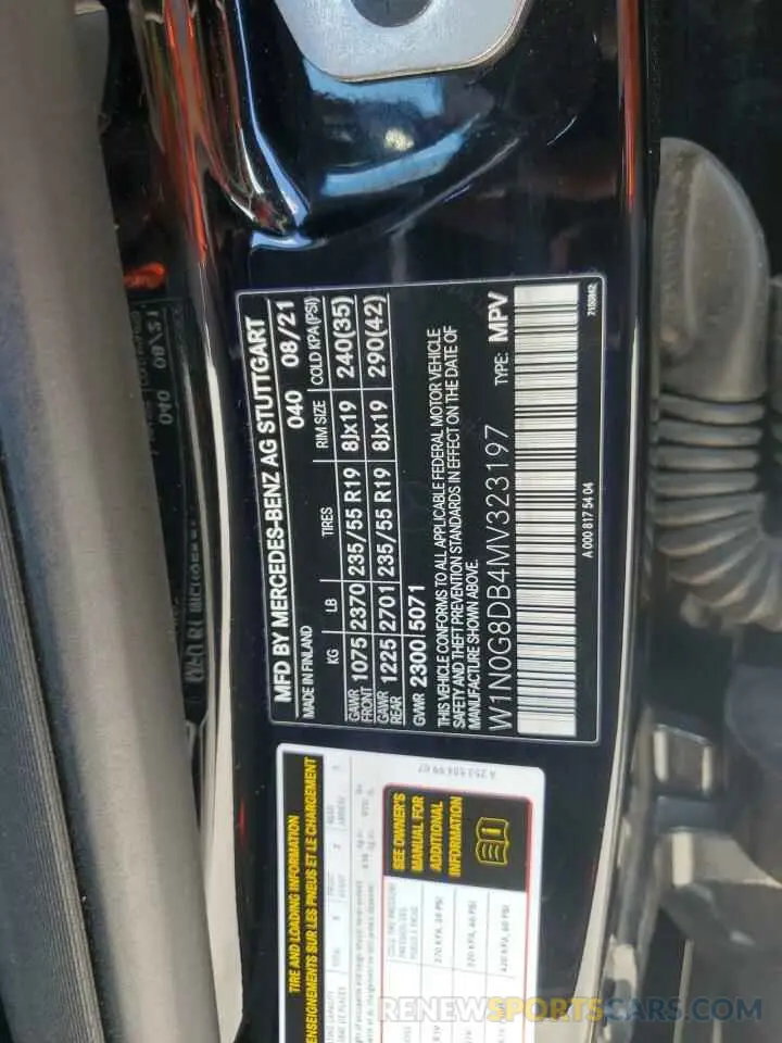 13 Фотография поврежденного автомобиля W1N0G8DB4MV323197 MERCEDES-BENZ GLC-CLASS 2021