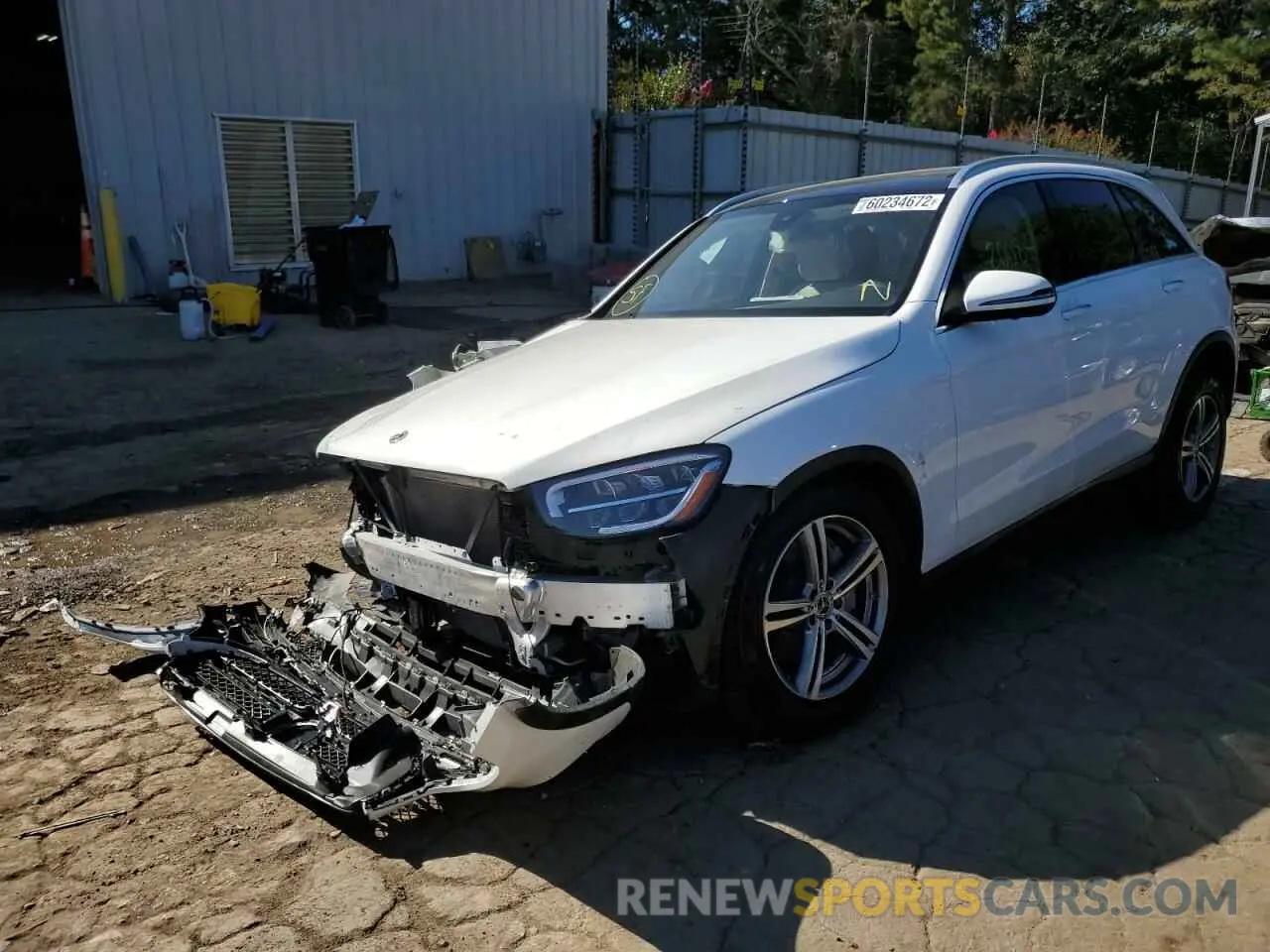 2 Photograph of a damaged car W1N0G8DB5MV270221 MERCEDES-BENZ GLC-CLASS 2021