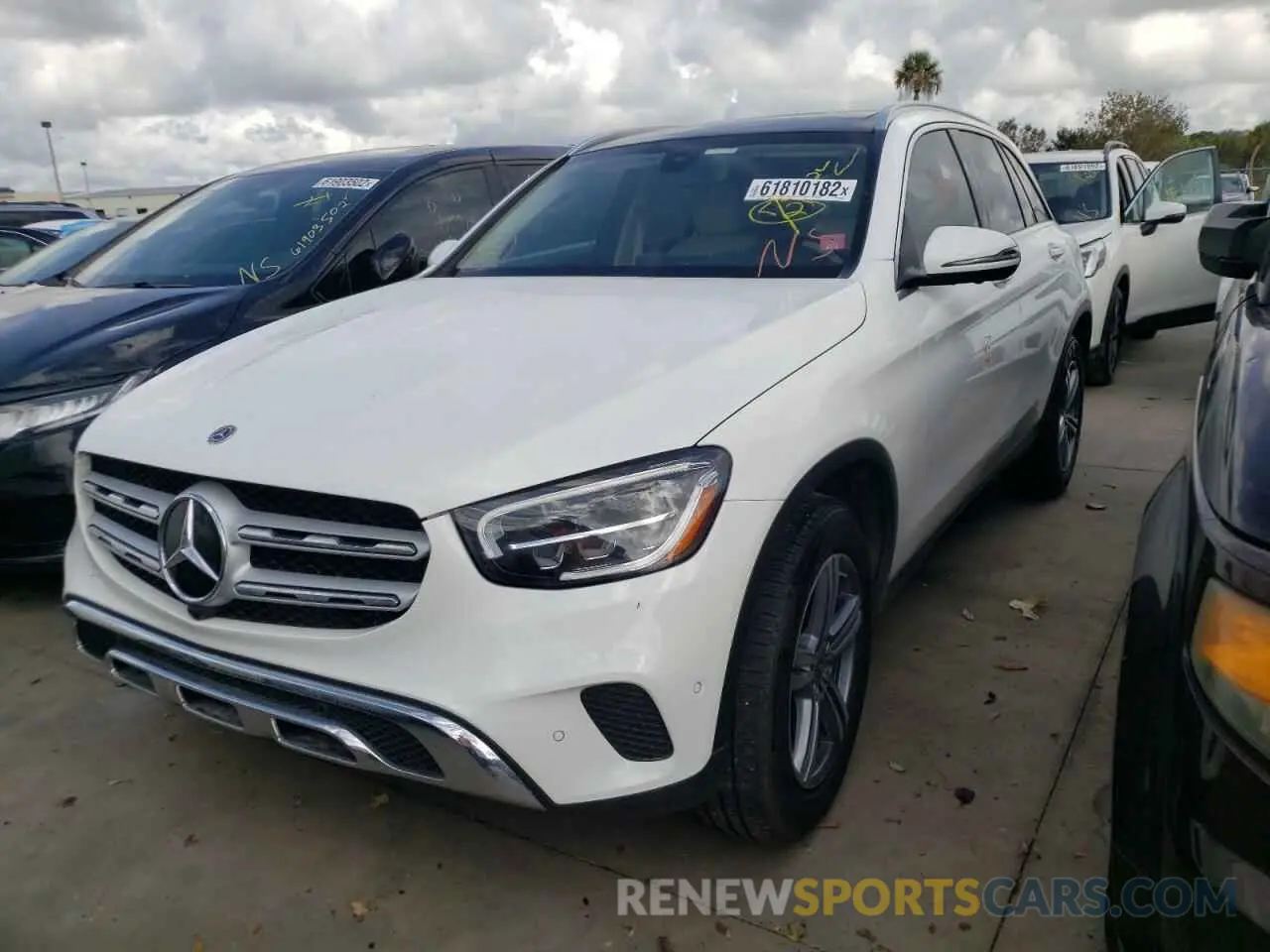 2 Photograph of a damaged car W1N0G8DBXMV274605 MERCEDES-BENZ GLC-CLASS 2021