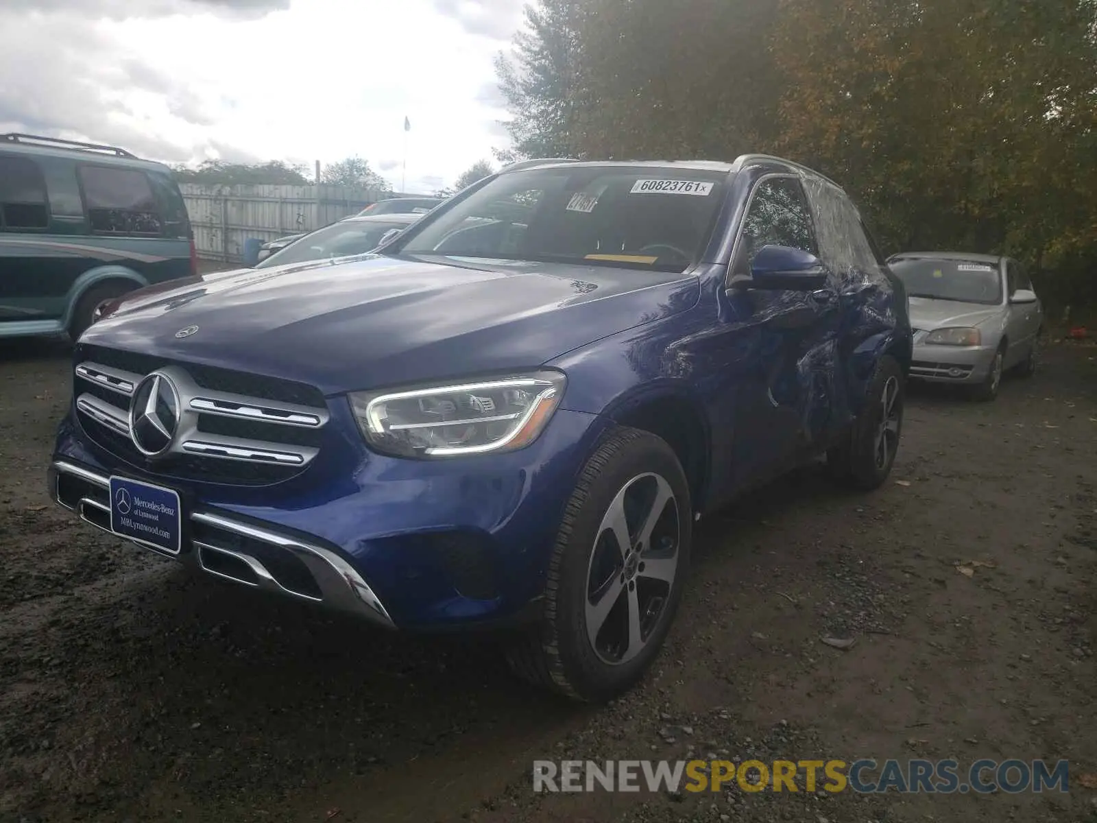 2 Photograph of a damaged car W1N0G8EB6MF890360 MERCEDES-BENZ GLC-CLASS 2021