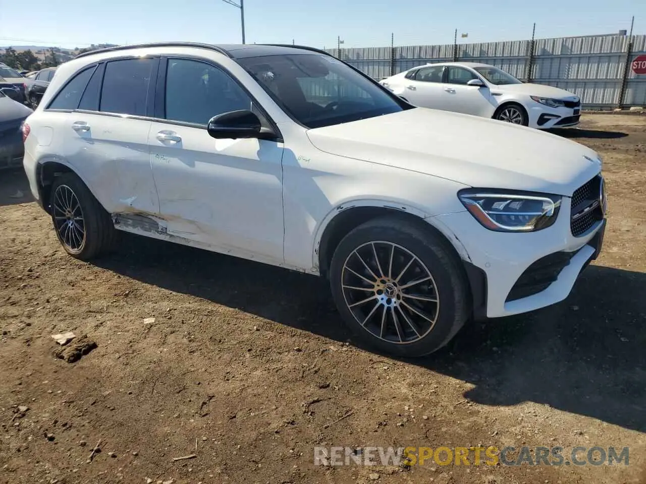 4 Фотография поврежденного автомобиля W1N0G8EB7MV322849 MERCEDES-BENZ GLC-CLASS 2021