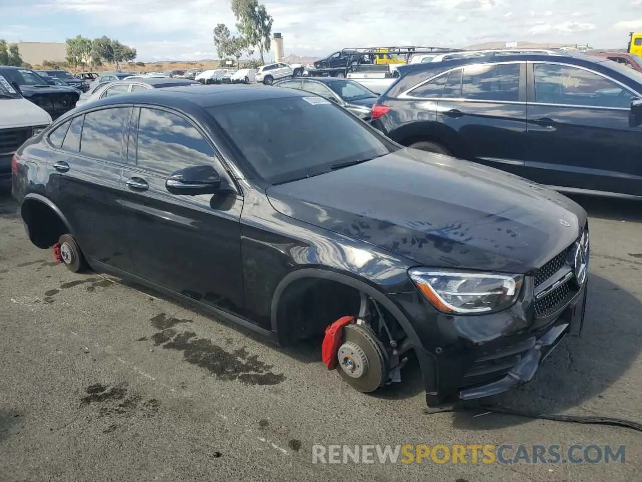 4 Фотография поврежденного автомобиля W1N0J8EB9MF963206 MERCEDES-BENZ GLC-CLASS 2021