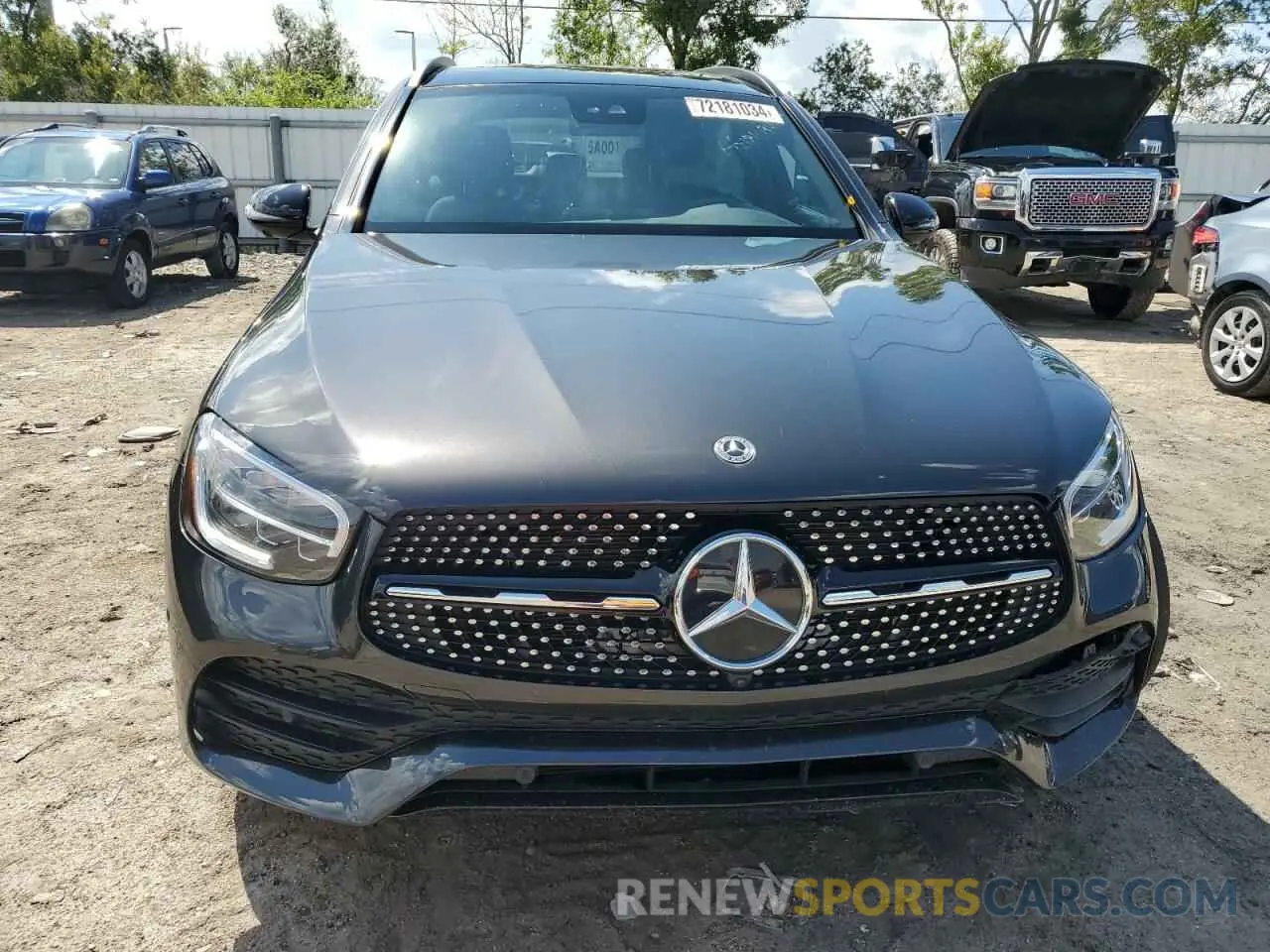 5 Фотография поврежденного автомобиля W1N0G8DB7NV338052 MERCEDES-BENZ GLC-CLASS 2022
