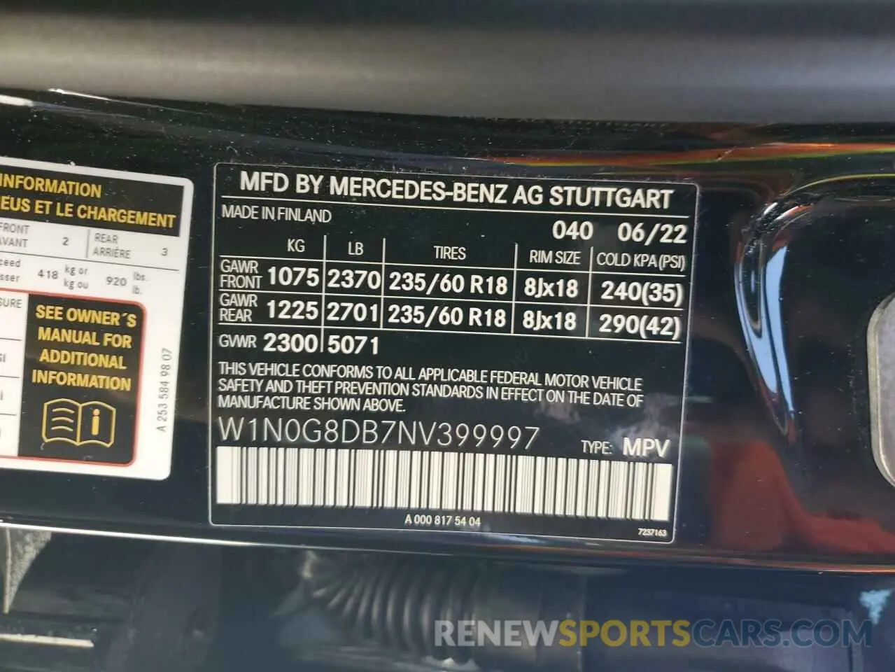 14 Photograph of a damaged car W1N0G8DB7NV399997 MERCEDES-BENZ GLC-CLASS 2022