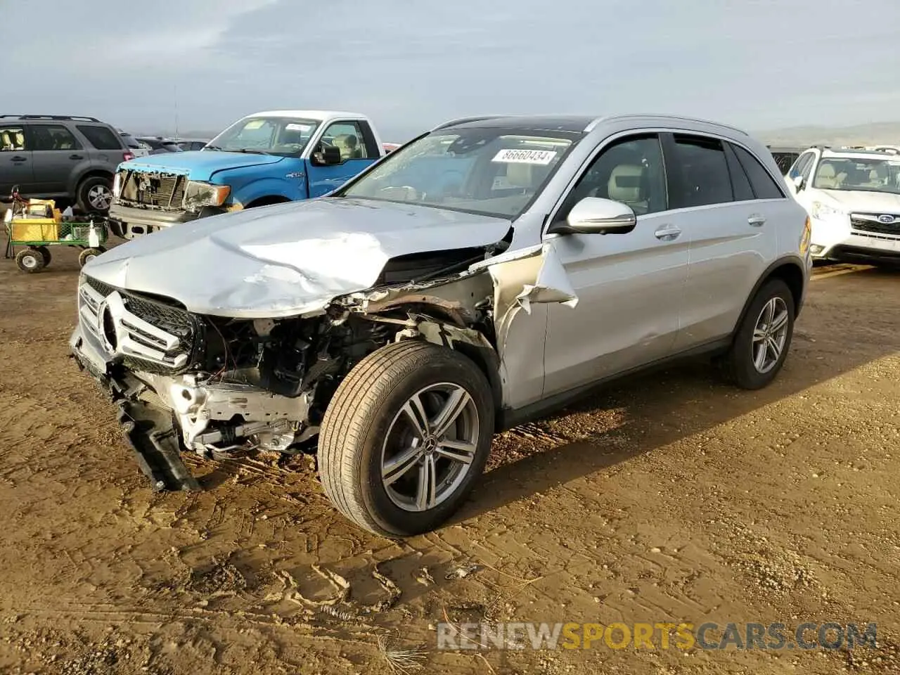 1 Photograph of a damaged car W1N0G8EB0NG042857 MERCEDES-BENZ GLC-CLASS 2022
