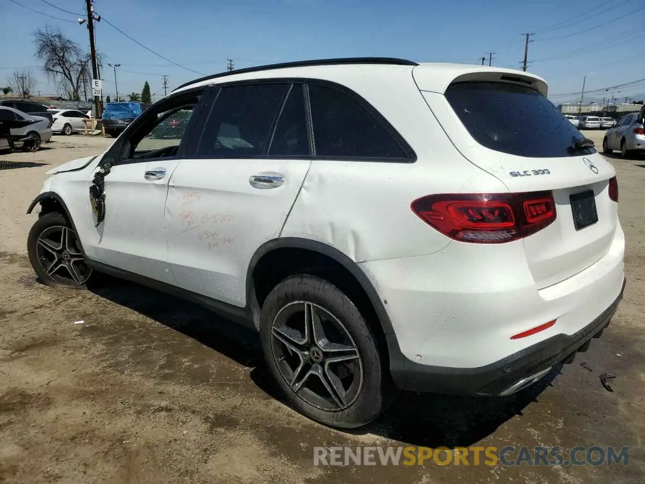 2 Фотография поврежденного автомобиля W1N0G8EB1NG088259 MERCEDES-BENZ GLC-CLASS 2022