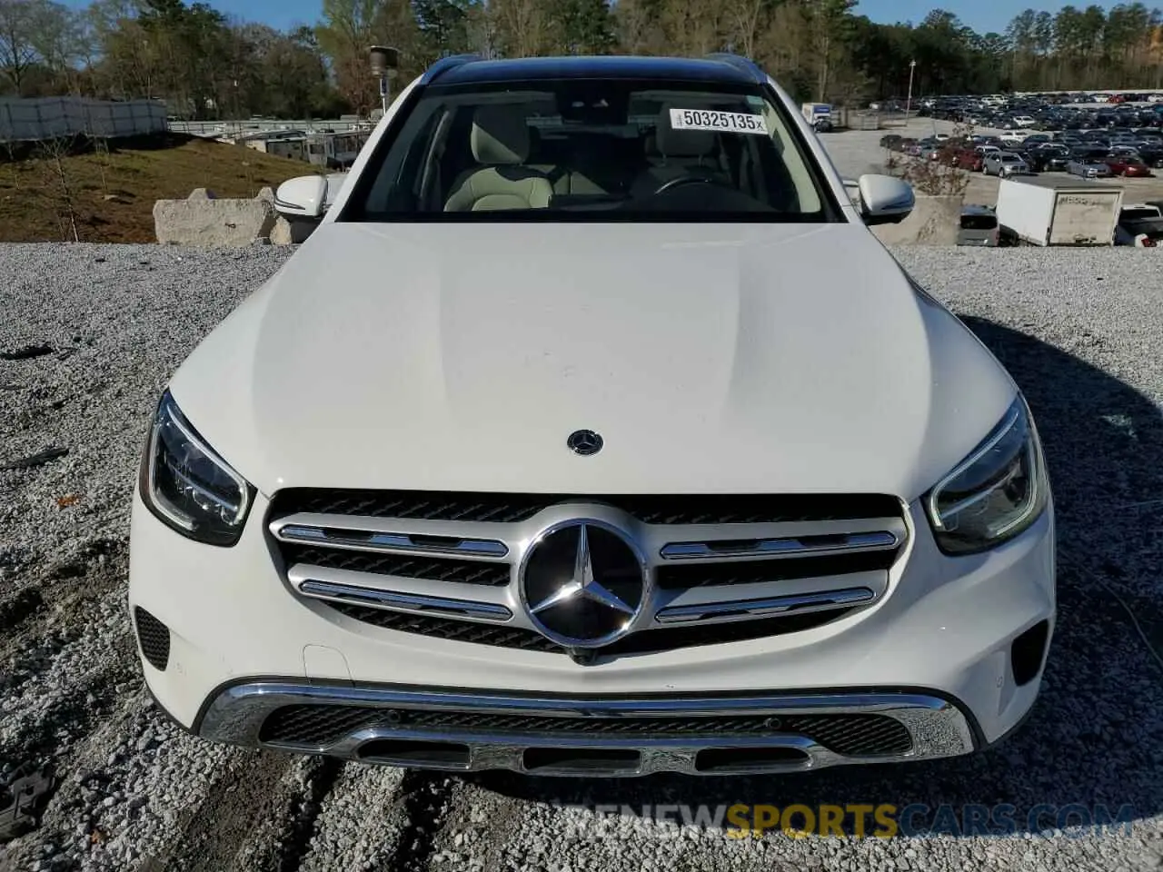 5 Photograph of a damaged car W1N0G8EB1NV380845 MERCEDES-BENZ GLC-CLASS 2022