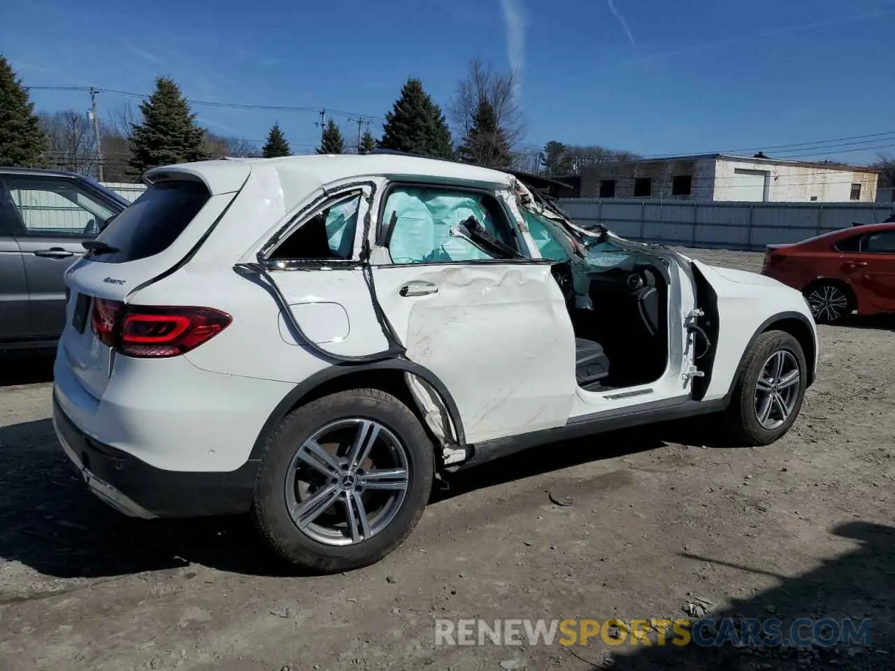 3 Photograph of a damaged car W1N0G8EB3NV368700 MERCEDES-BENZ GLC-CLASS 2022