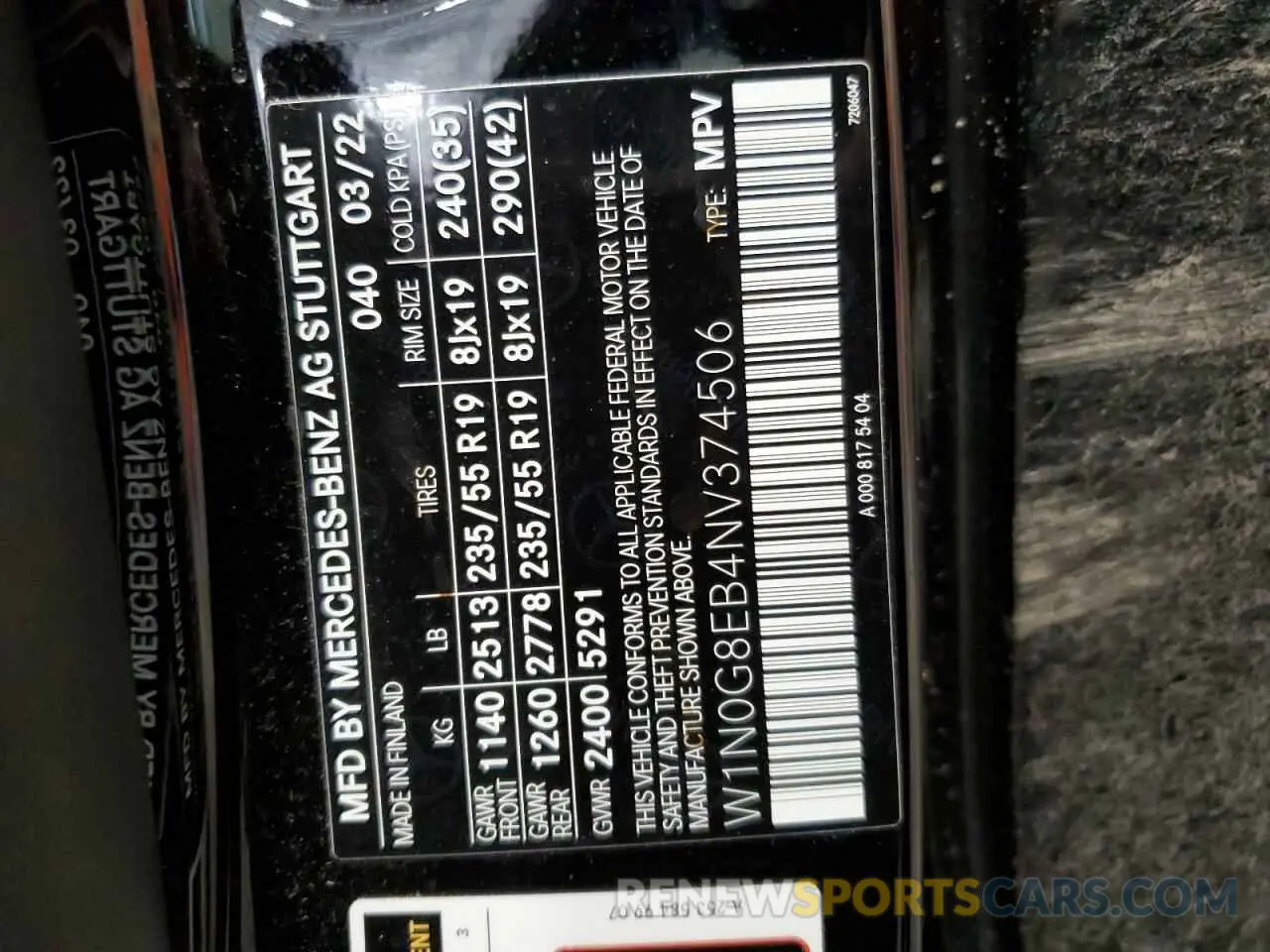 13 Фотография поврежденного автомобиля W1N0G8EB4NV374506 MERCEDES-BENZ GLC-CLASS 2022