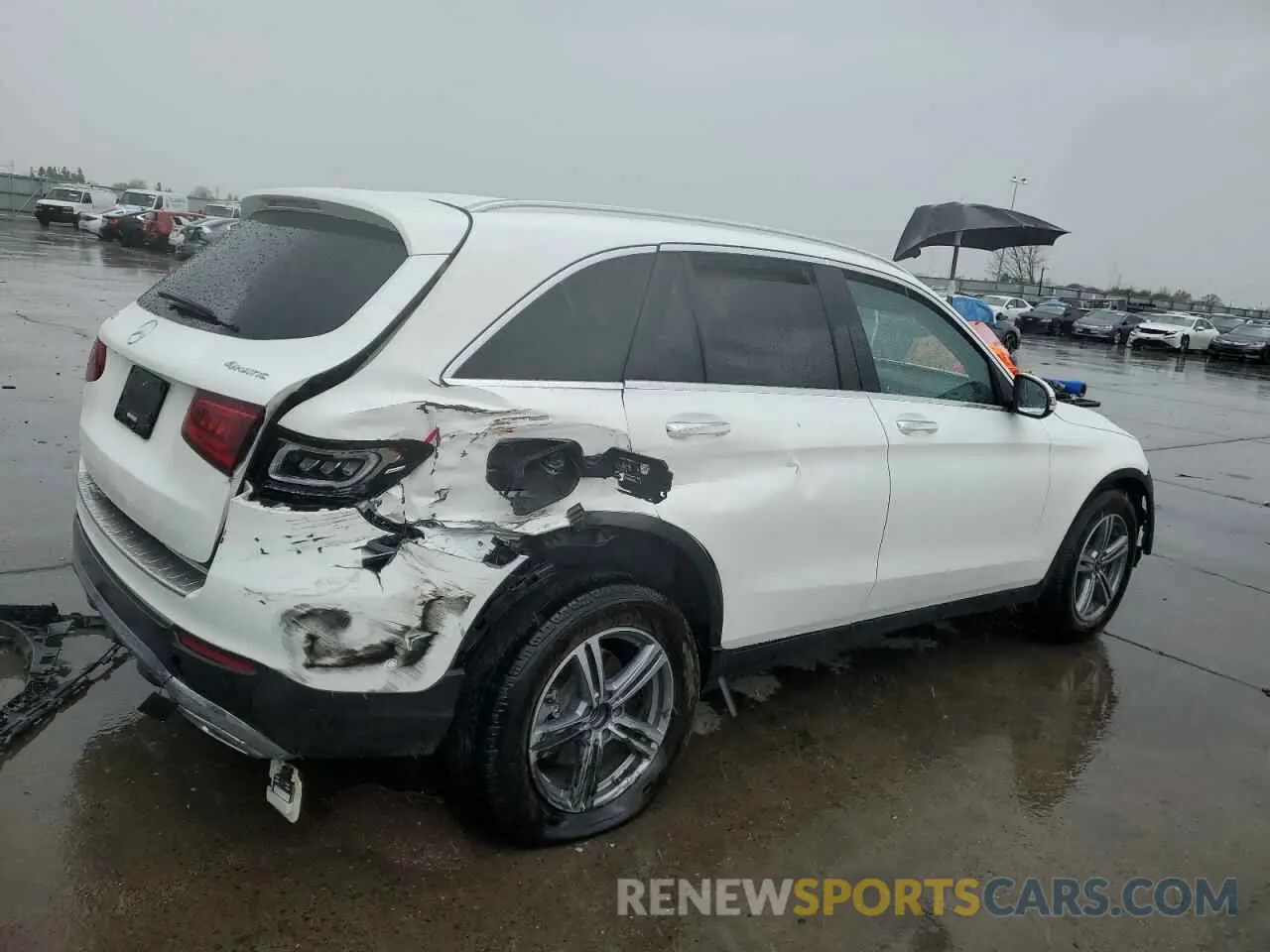 3 Photograph of a damaged car W1N0G8EB8NG029368 MERCEDES-BENZ GLC-CLASS 2022