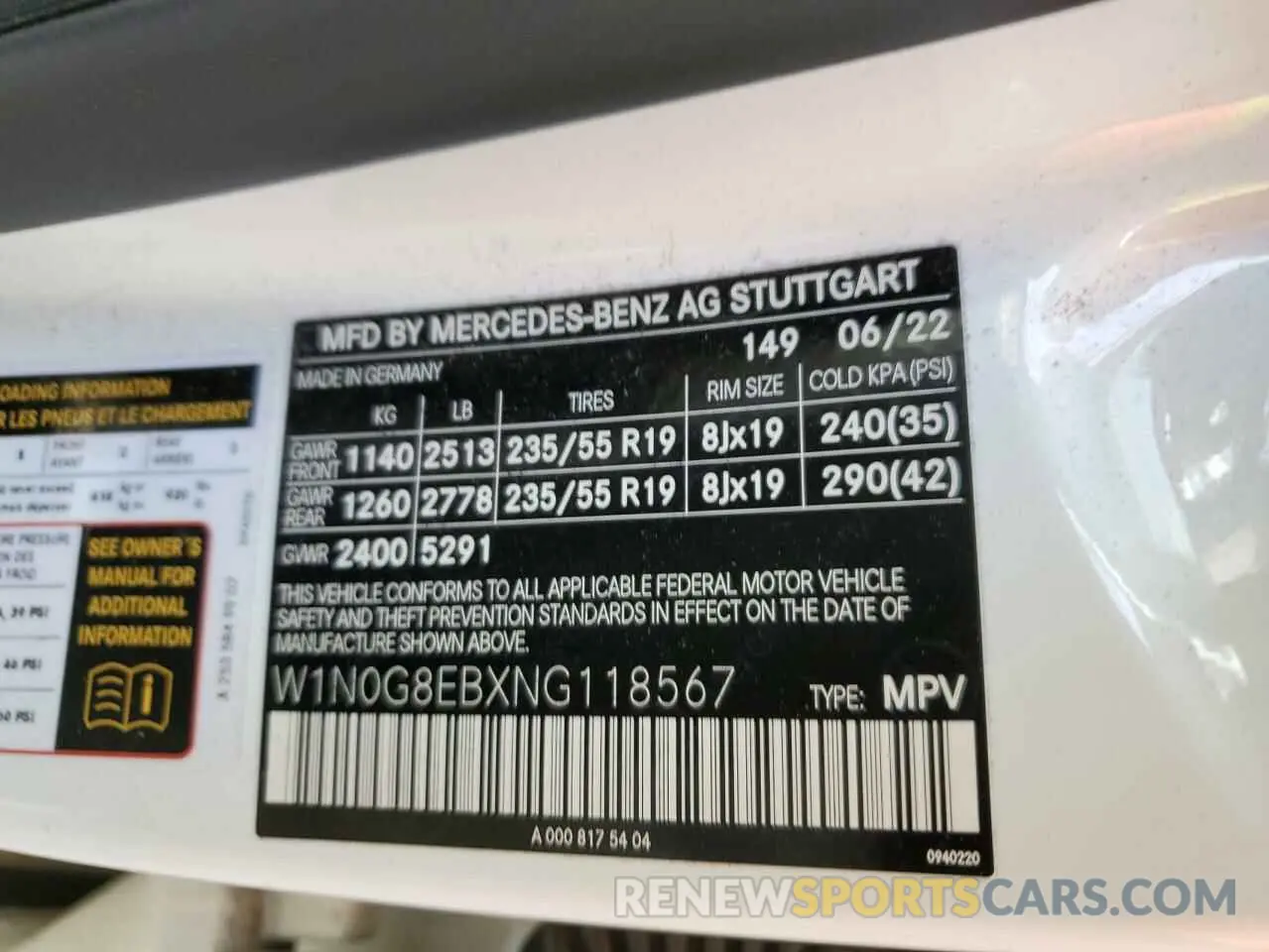 13 Photograph of a damaged car W1N0G8EBXNG118567 MERCEDES-BENZ GLC-CLASS 2022
