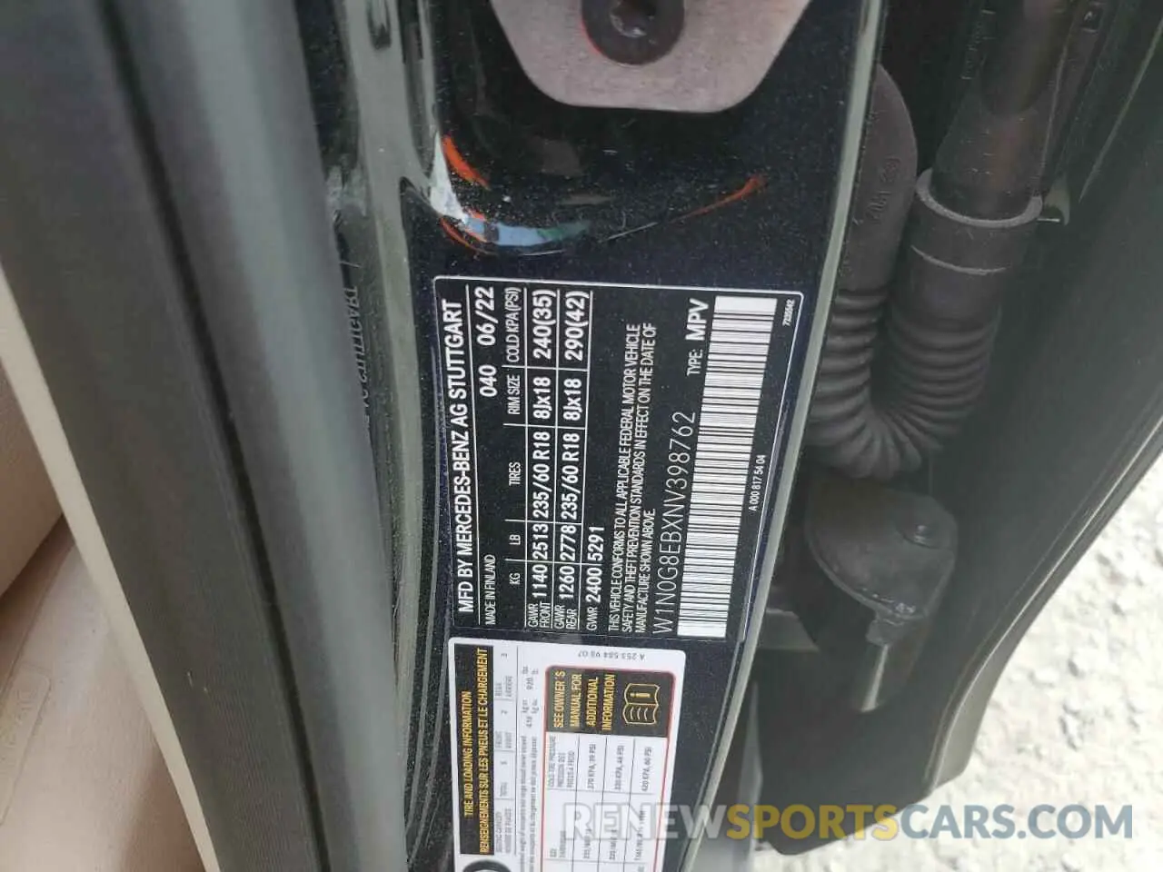 13 Photograph of a damaged car W1N0G8EBXNV398762 MERCEDES-BENZ GLC-CLASS 2022