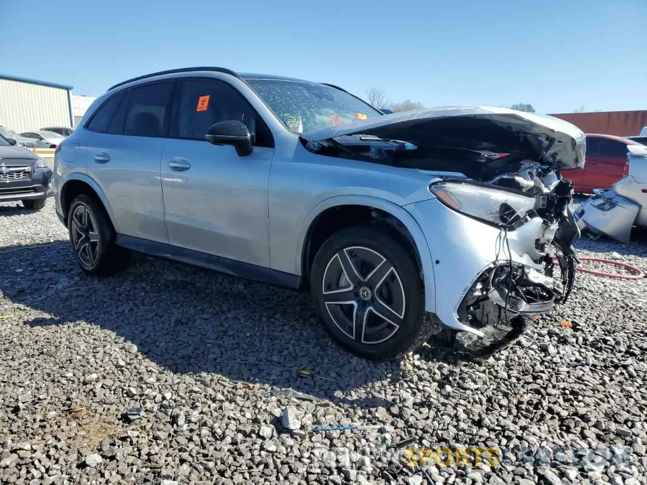 4 Фотография поврежденного автомобиля W1NKM4GB5RF166044 MERCEDES-BENZ GLC-CLASS 2024