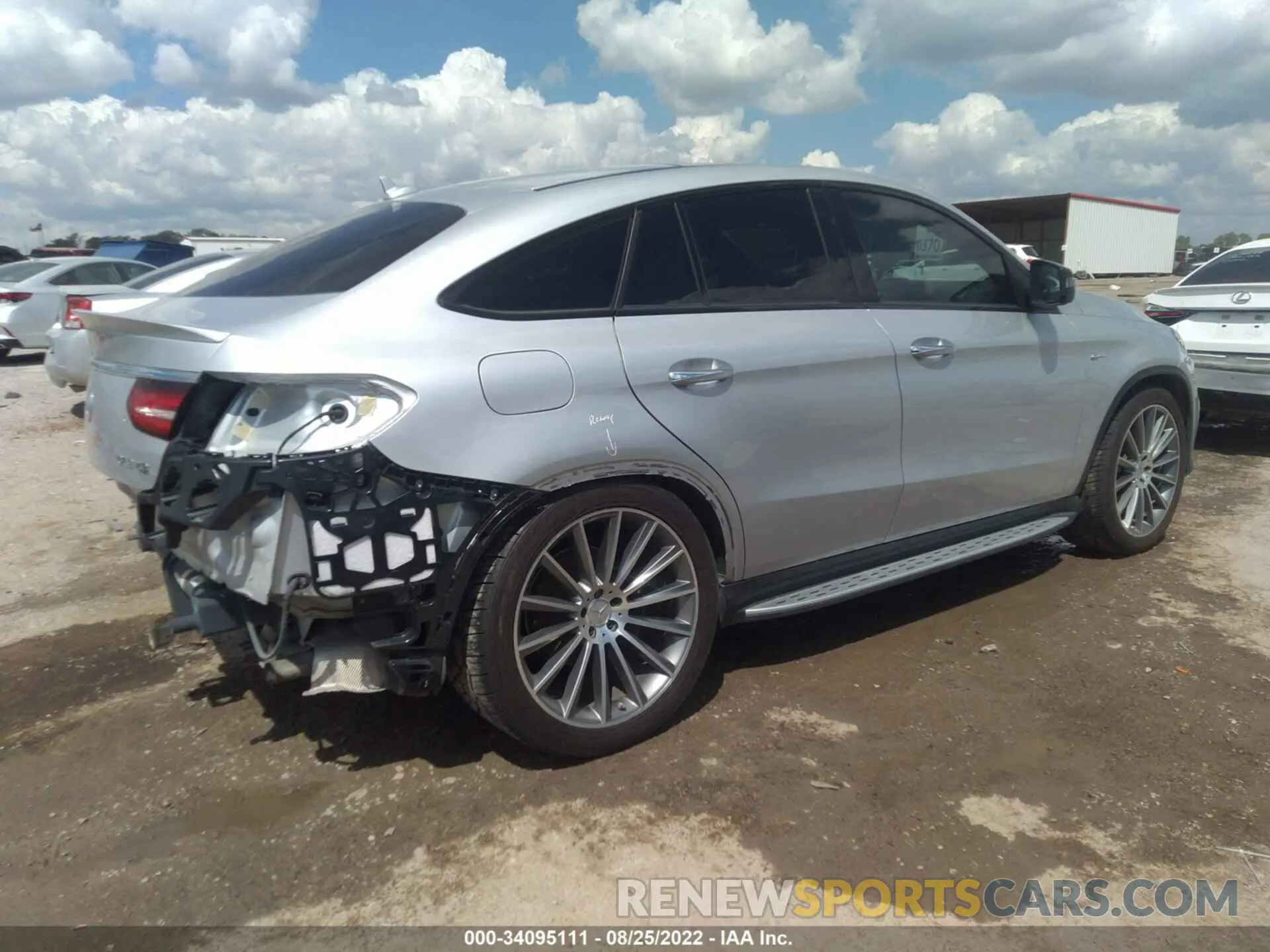 4 Фотография поврежденного автомобиля 4JGED6EB3KA141371 MERCEDES-BENZ GLE 2019