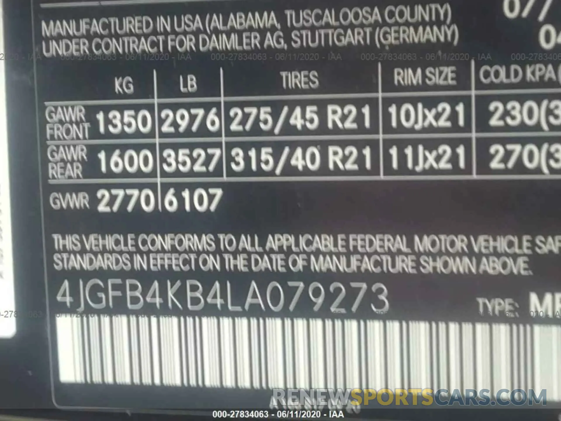 9 Фотография поврежденного автомобиля 4JGFB4KB4LA079273 MERCEDES-BENZ GLE 2020