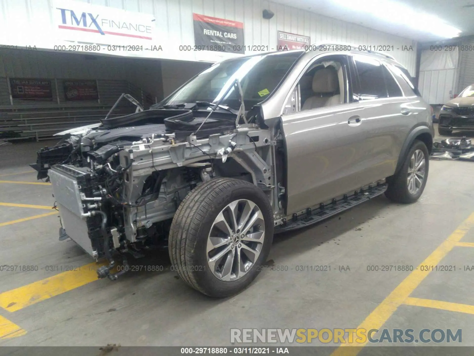 2 Photograph of a damaged car 4JGFB5KE3MA370073 MERCEDES-BENZ GLE 2021