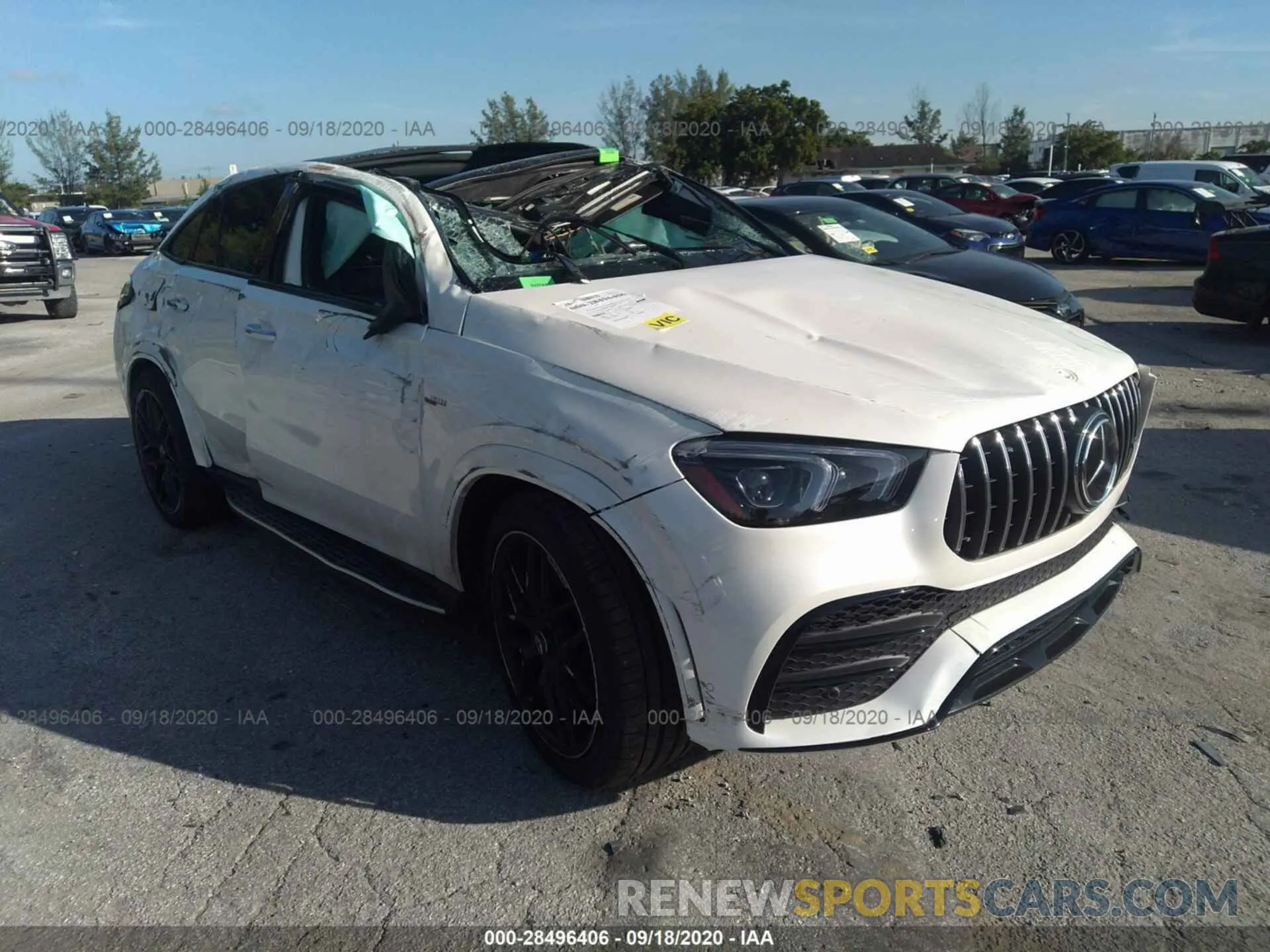 1 Photograph of a damaged car 4JGFD6BB6MA208587 MERCEDES-BENZ GLE 2021