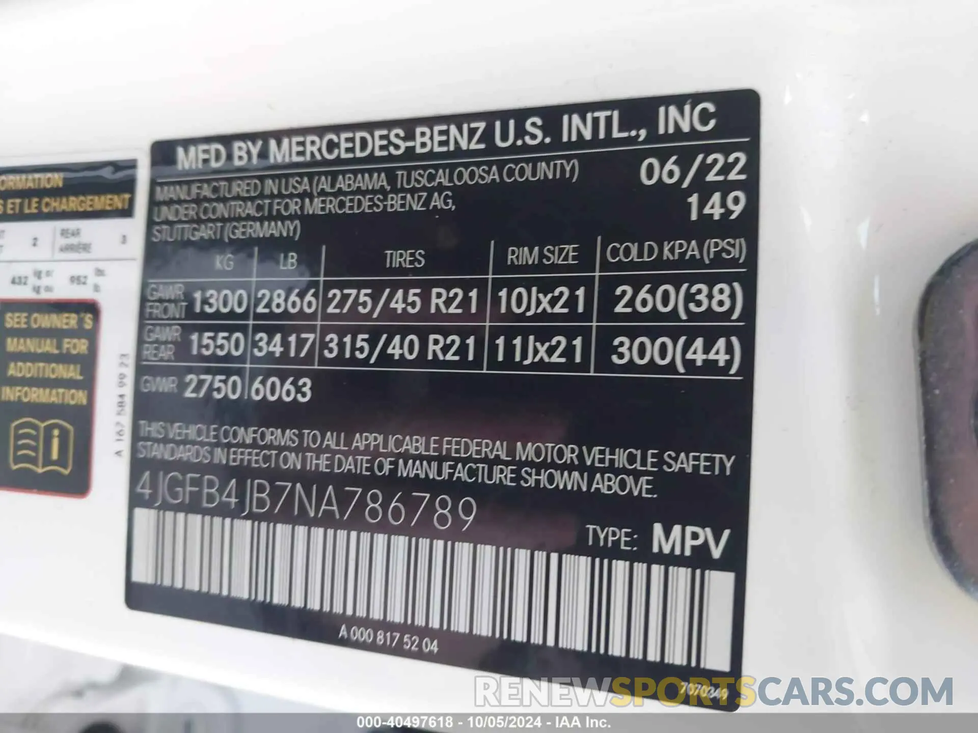 9 Фотография поврежденного автомобиля 4JGFB4JB7NA786789 MERCEDES-BENZ GLE 2022