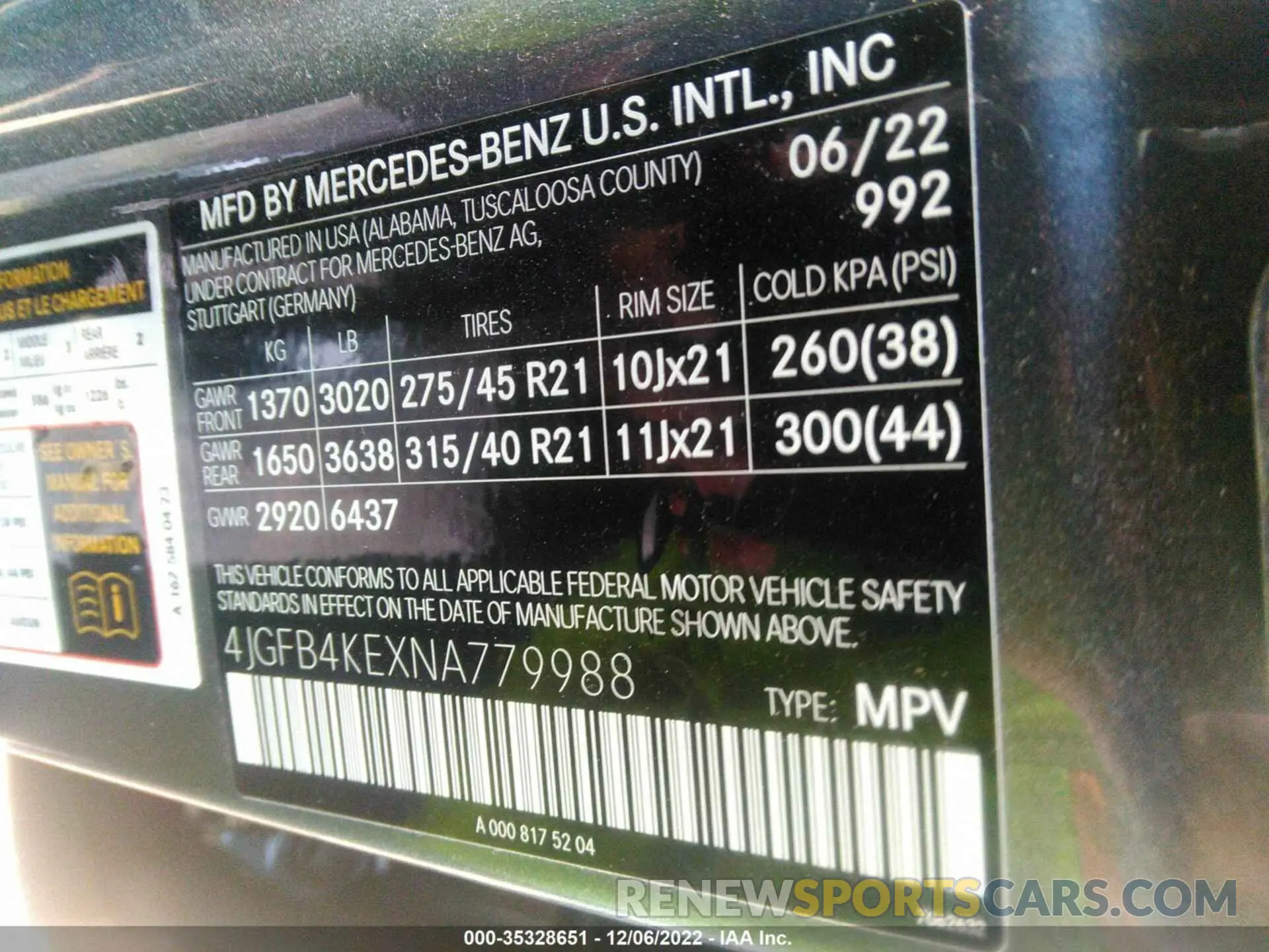 9 Photograph of a damaged car 4JGFB4KEXNA779988 MERCEDES-BENZ GLE 2022