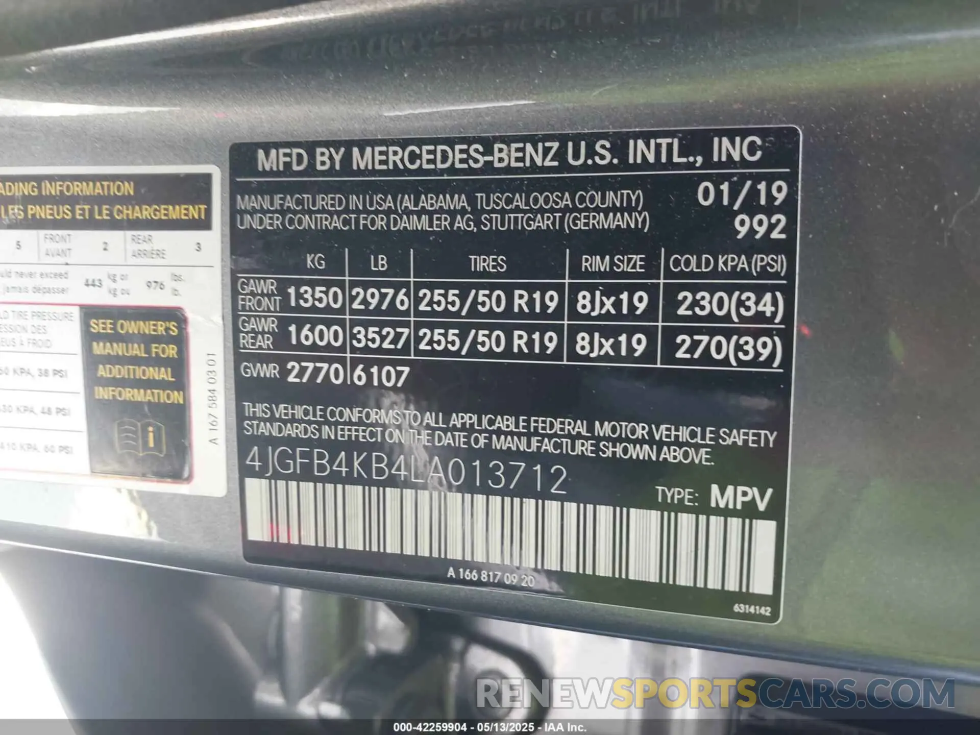9 Photograph of a damaged car 4JGFB4KB4LA013712 MERCEDES-BENZ GLE 350 2020