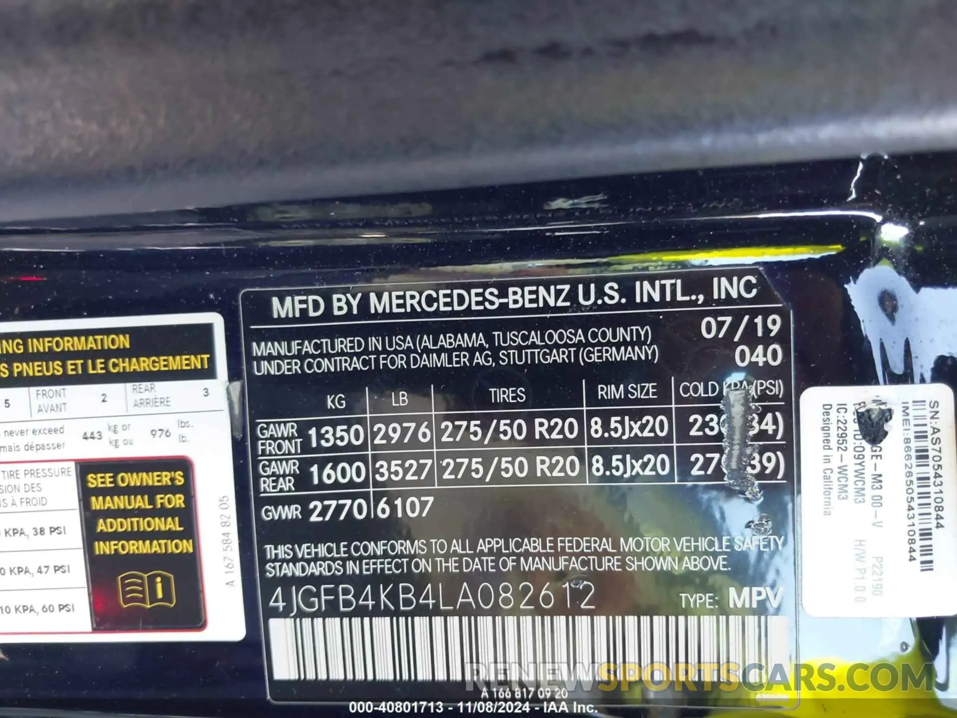 9 Photograph of a damaged car 4JGFB4KB4LA082612 MERCEDES-BENZ GLE 350 2020