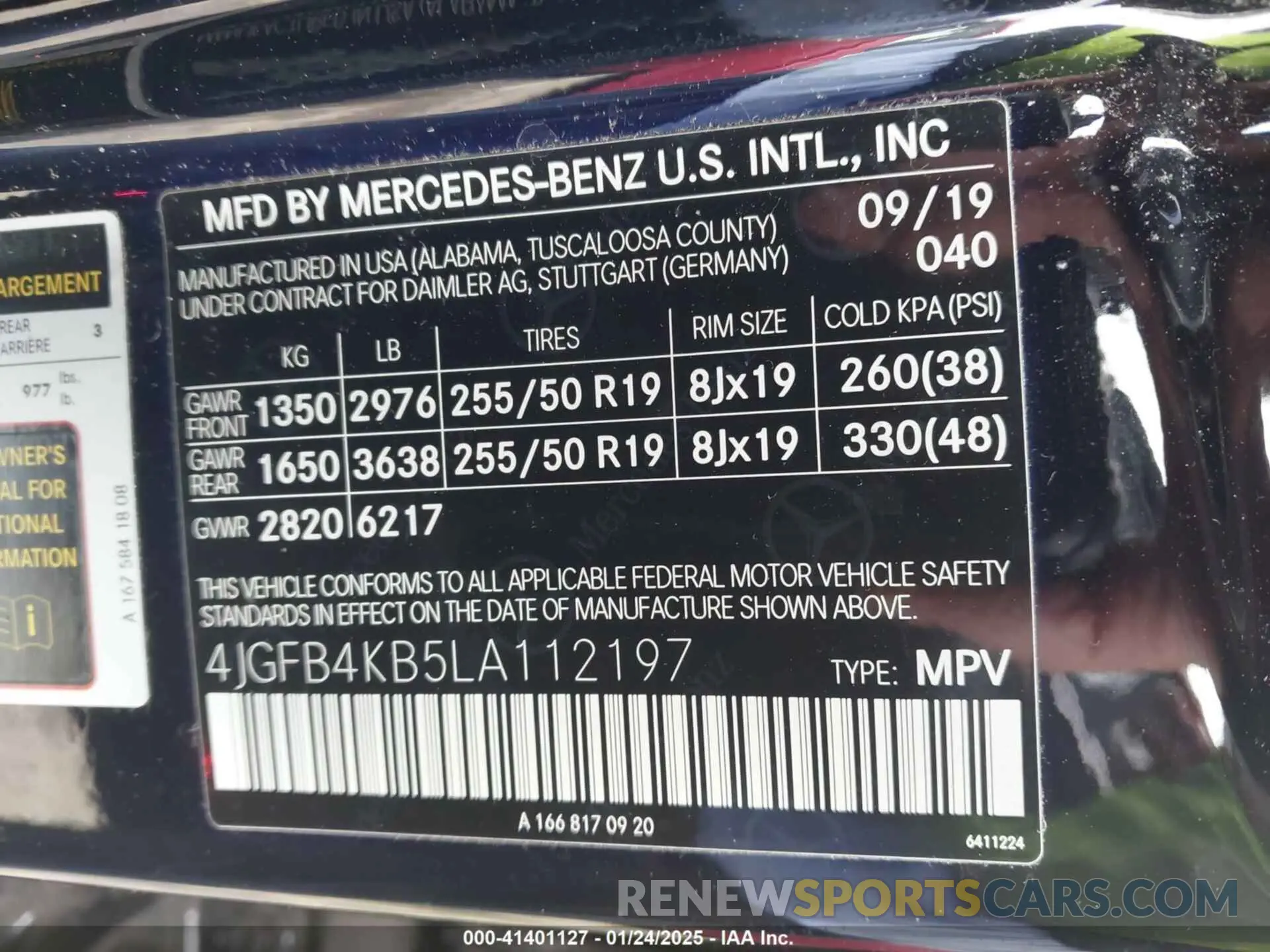 9 Photograph of a damaged car 4JGFB4KB5LA112197 MERCEDES-BENZ GLE 350 2020