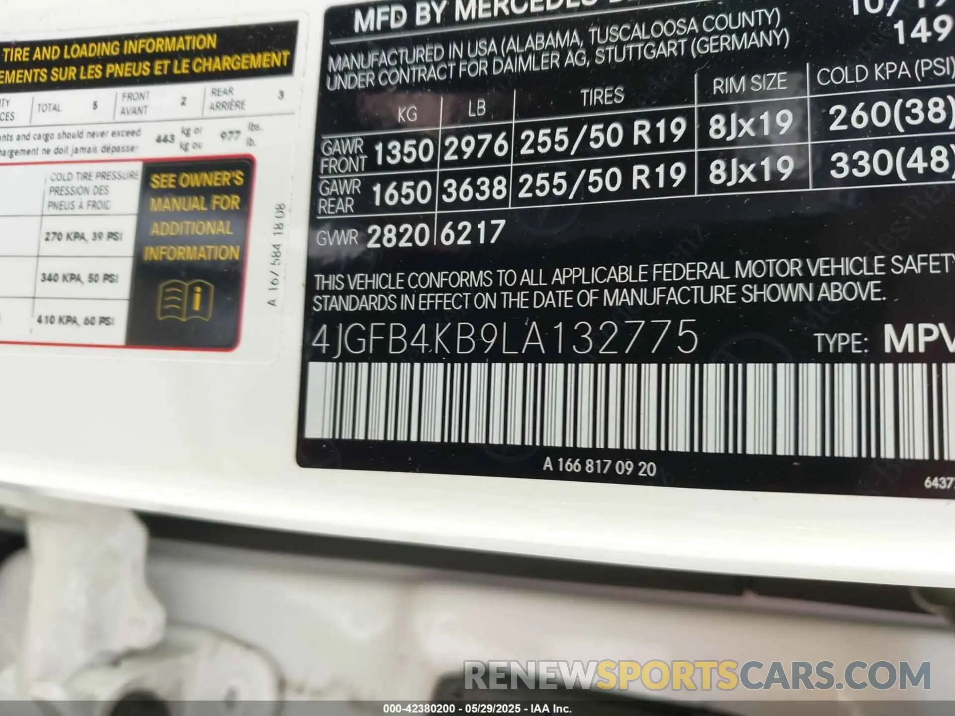 9 Фотография поврежденного автомобиля 4JGFB4KB9LA132775 MERCEDES-BENZ GLE 350 2020
