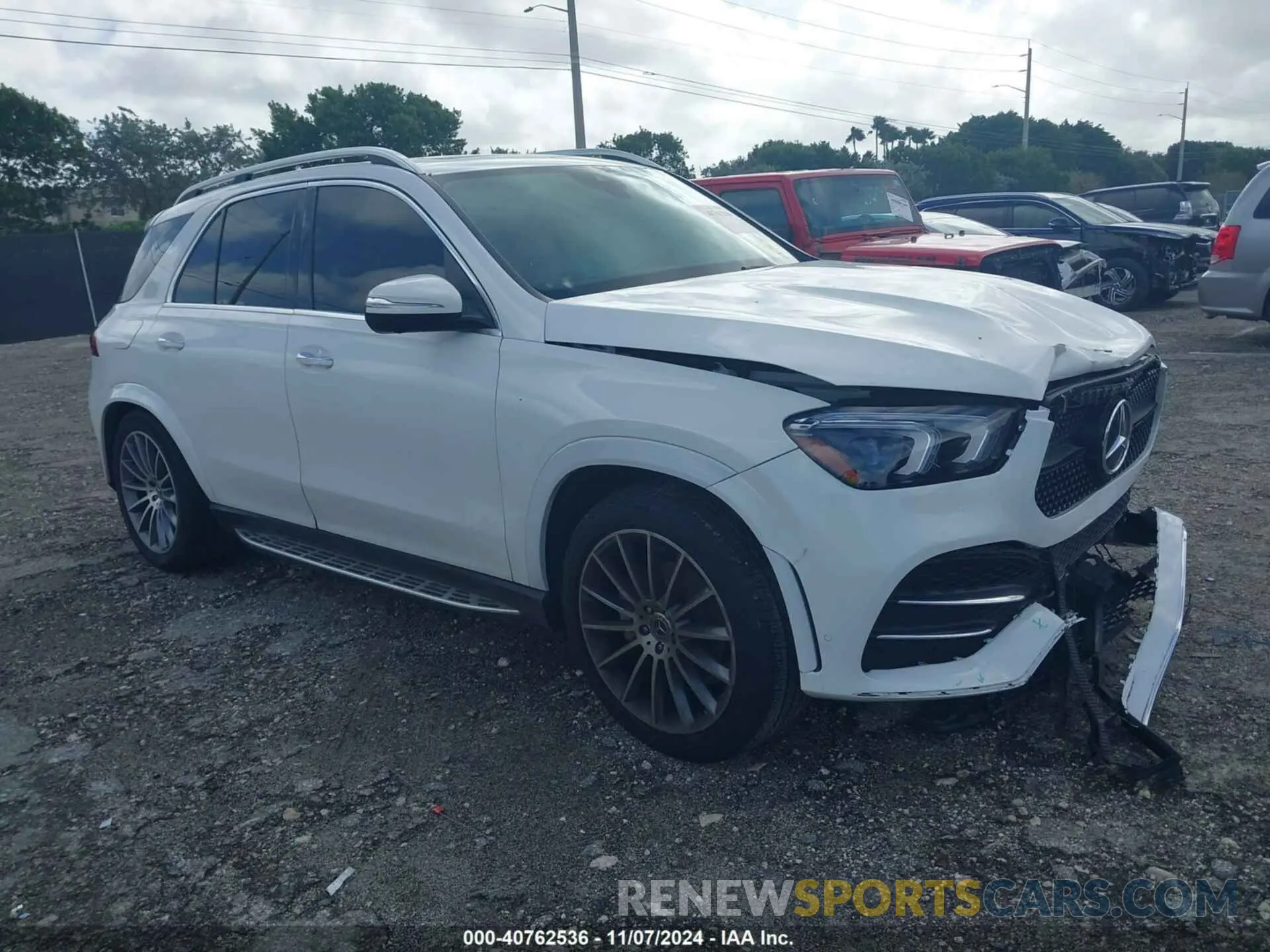 1 Photograph of a damaged car 4JGFB4KB0MA453542 MERCEDES-BENZ GLE 350 2021