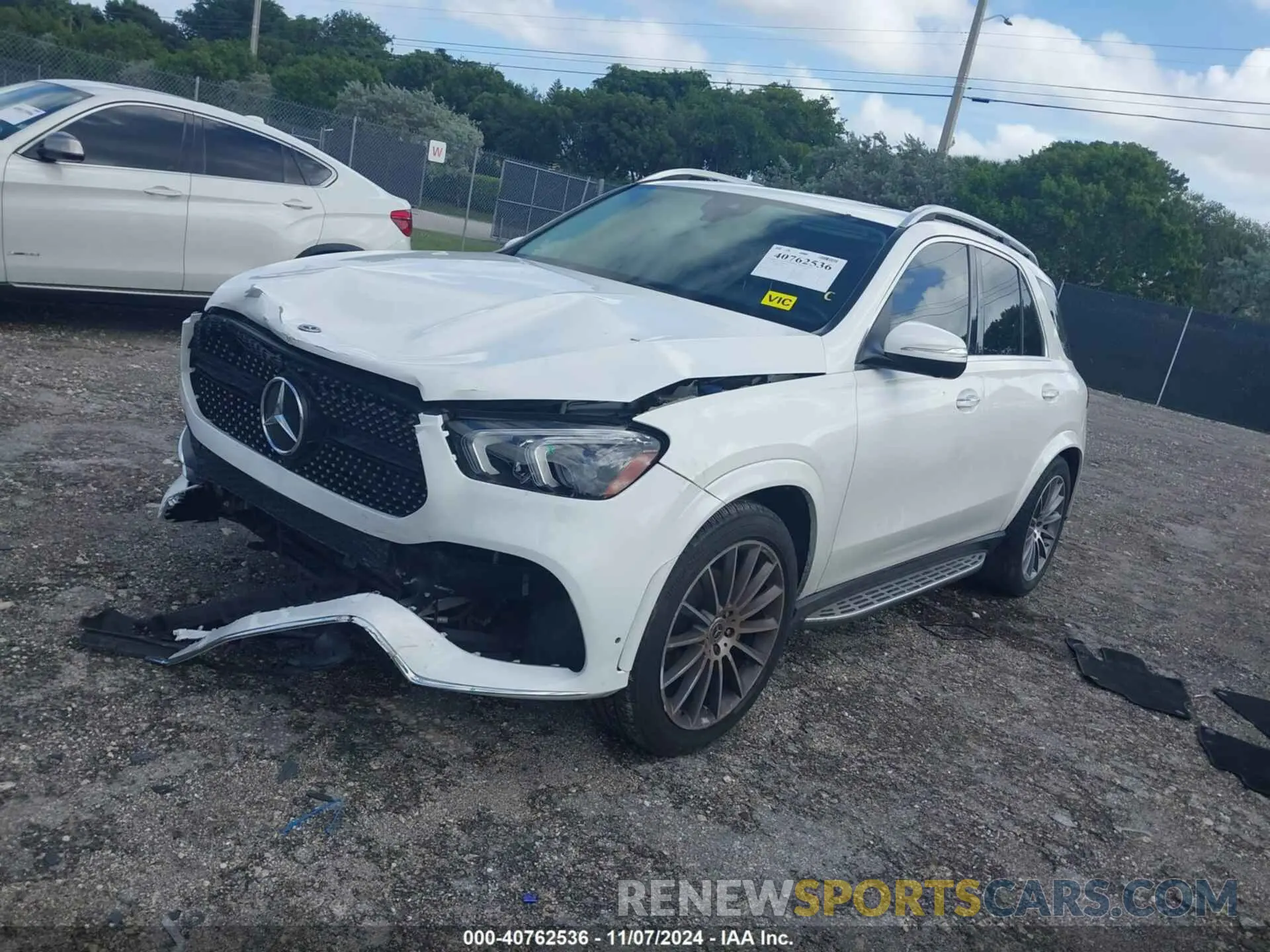 2 Photograph of a damaged car 4JGFB4KB0MA453542 MERCEDES-BENZ GLE 350 2021
