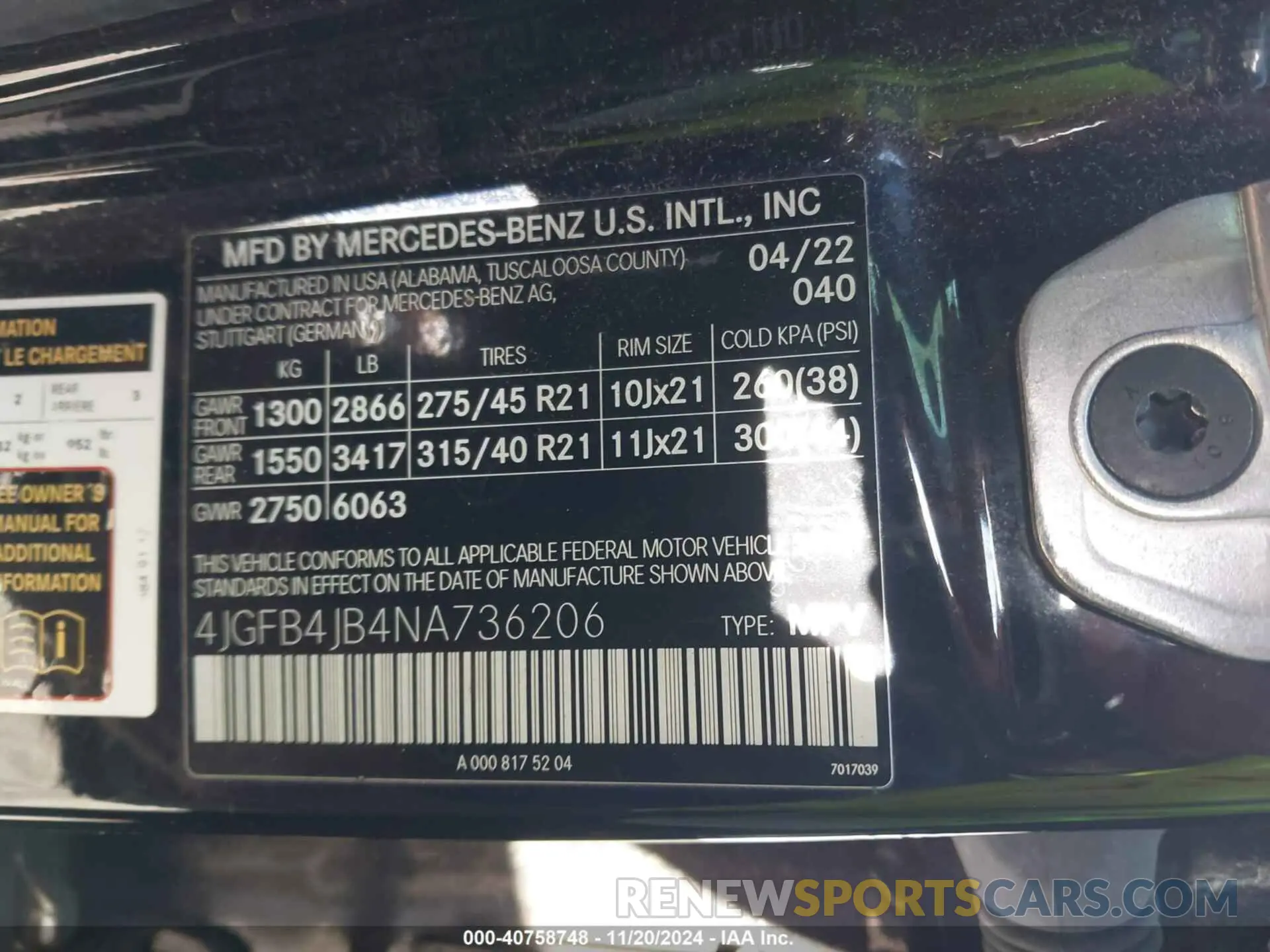 9 Фотография поврежденного автомобиля 4JGFB4JB4NA736206 MERCEDES-BENZ GLE 350 2022