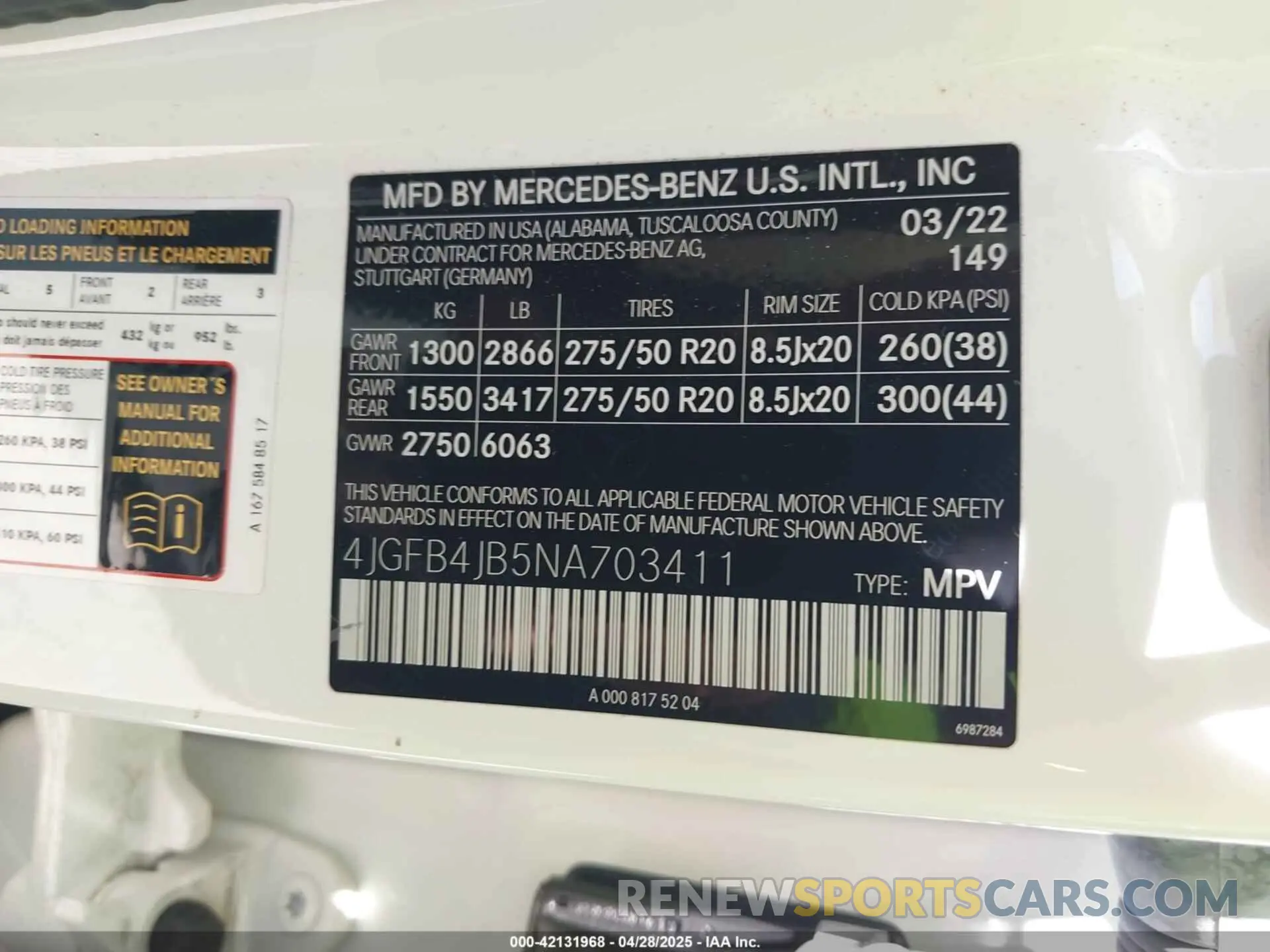 9 Photograph of a damaged car 4JGFB4JB5NA703411 MERCEDES-BENZ GLE 350 2022
