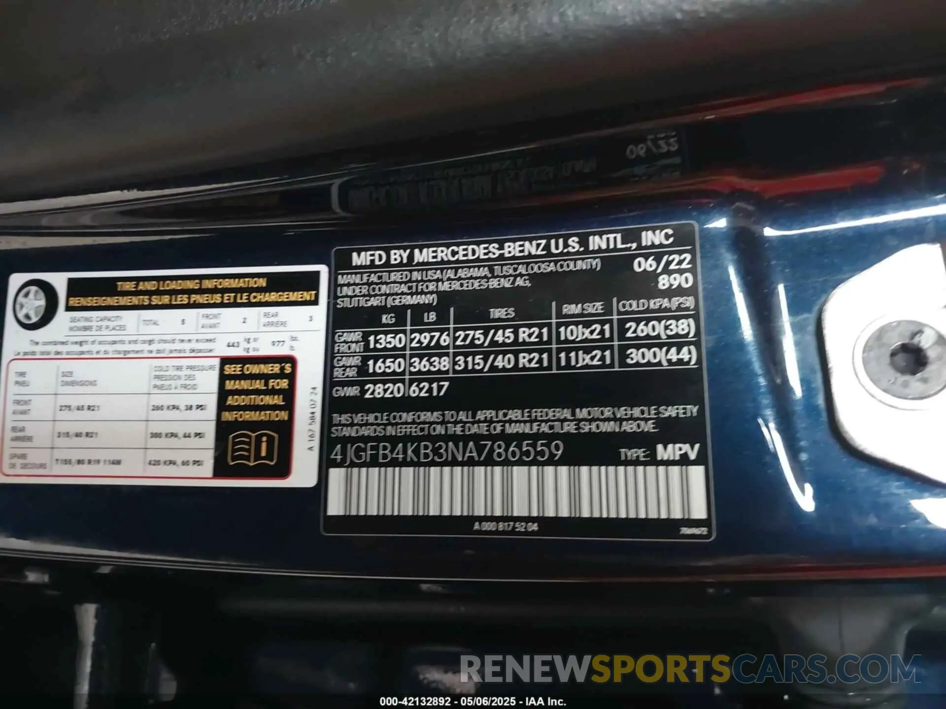 9 Photograph of a damaged car 4JGFB4KB3NA786559 MERCEDES-BENZ GLE 350 2022