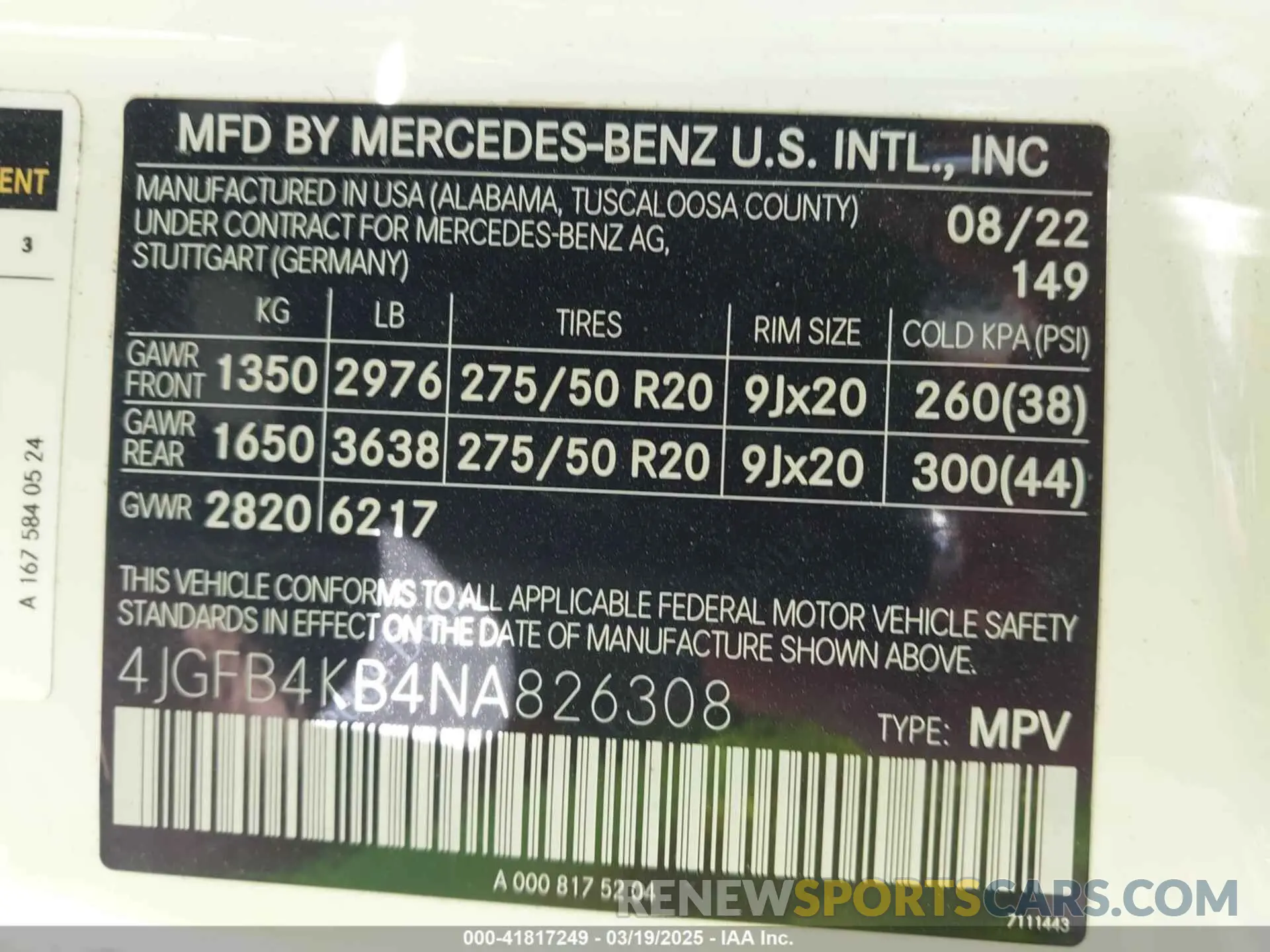 9 Photograph of a damaged car 4JGFB4KB4NA826308 MERCEDES-BENZ GLE 350 2022